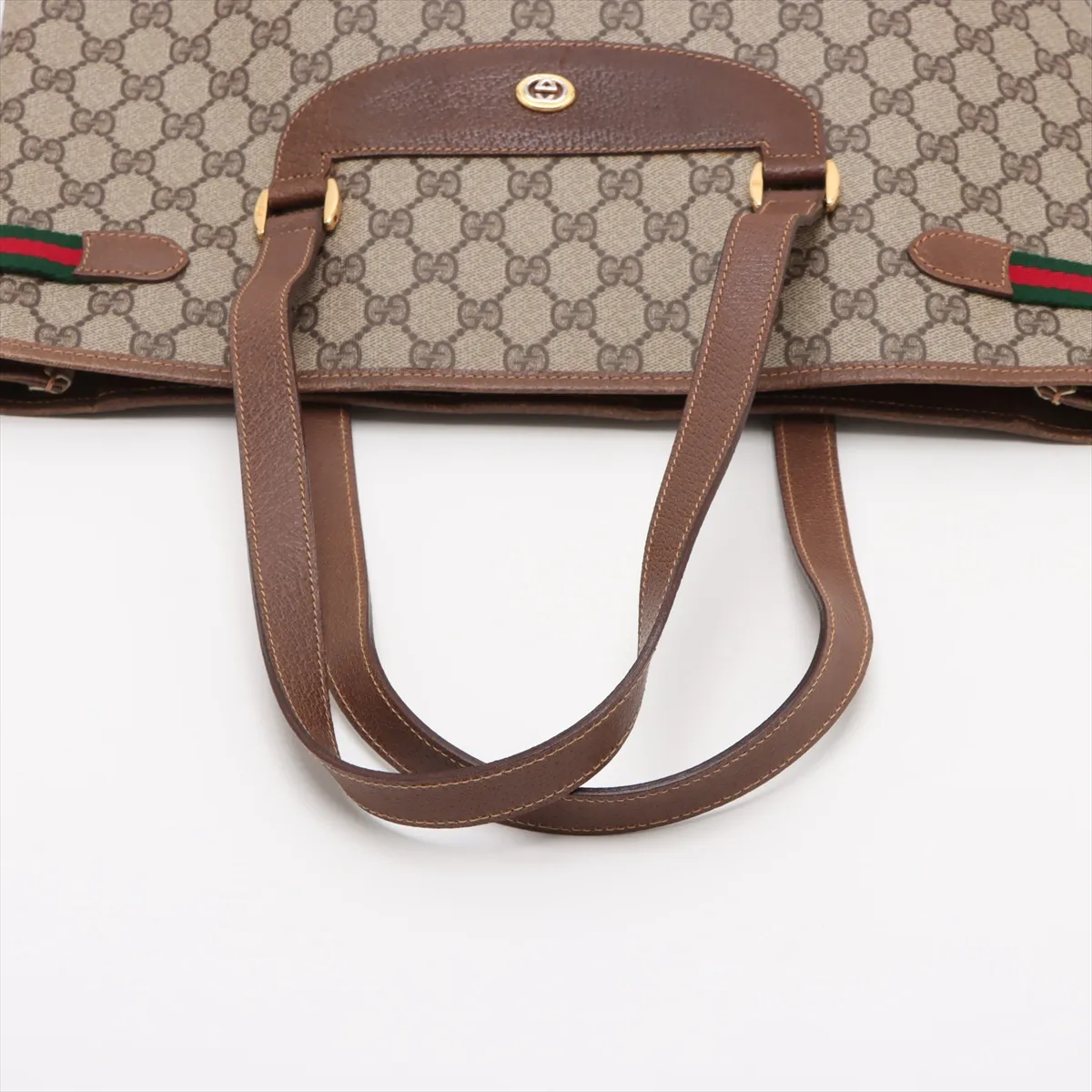 GG Supreme PVC x Leather Tote Bag Beige — view 5