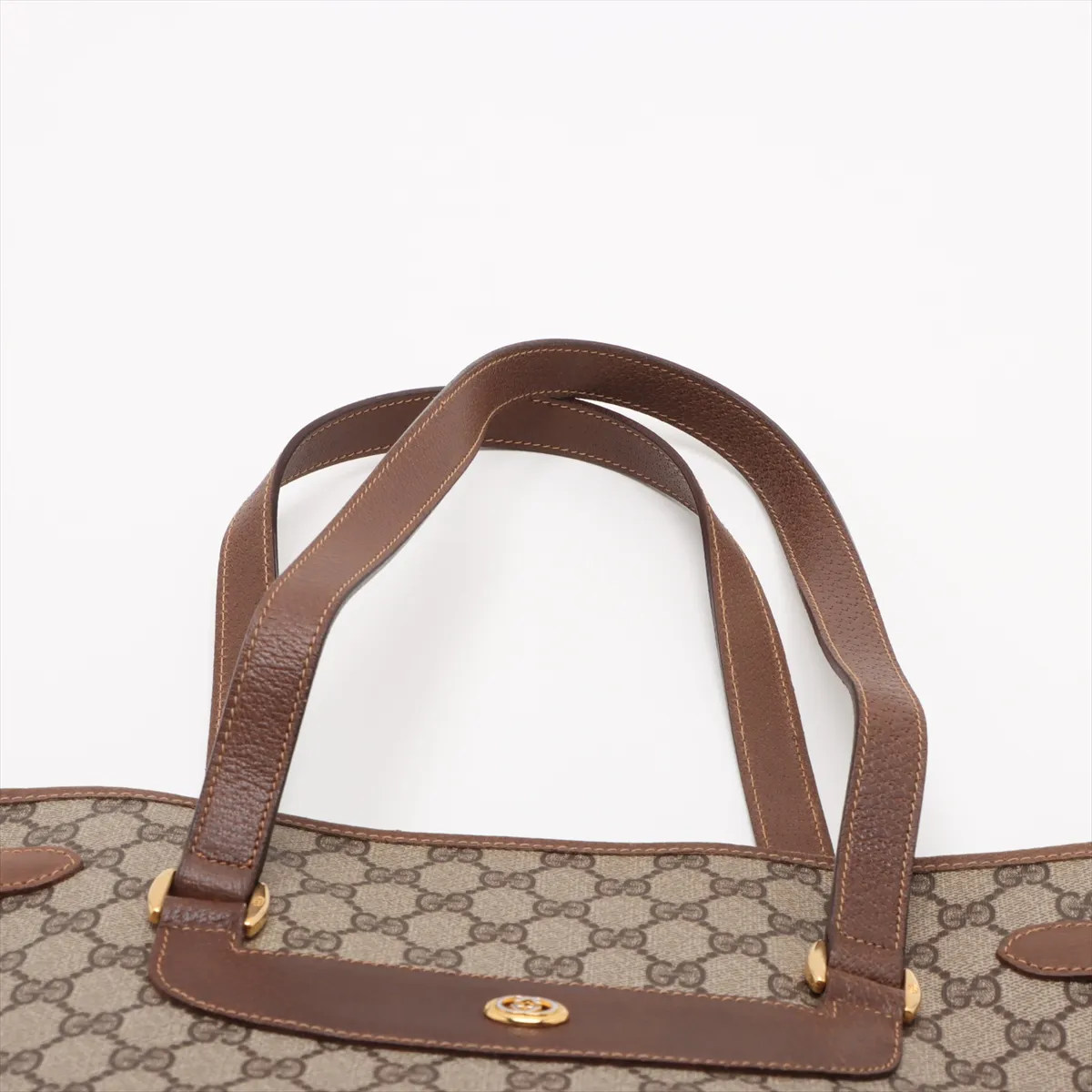 GG Supreme PVC x Leather Tote Bag Beige — view 6