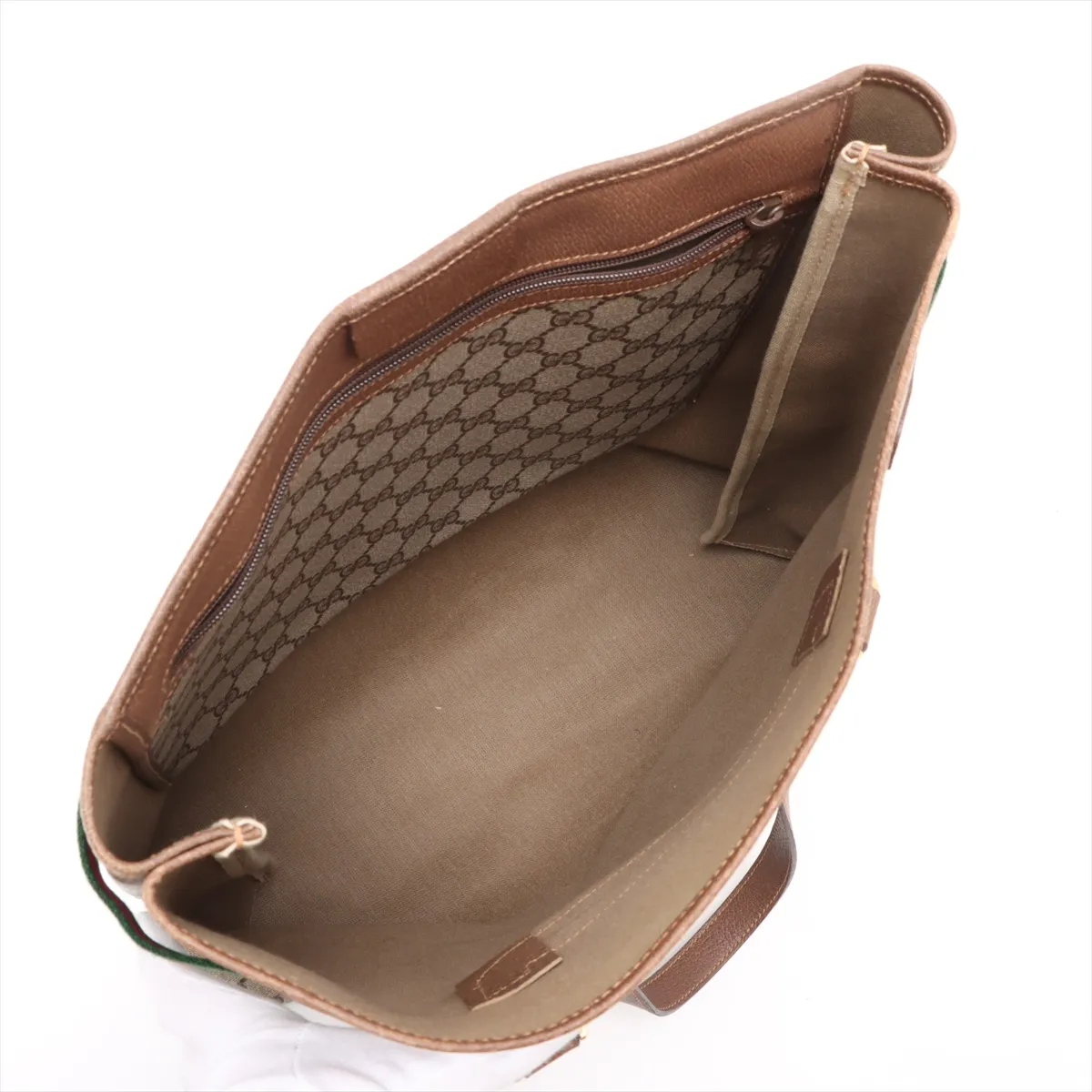 GG Supreme PVC x Leather Tote Bag Beige — view 7