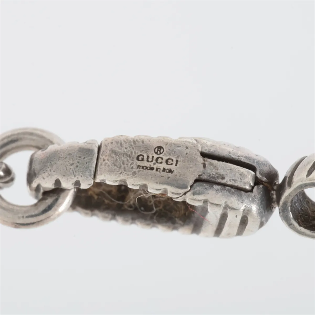 Interlocking G Arabesque Necklace, 925 Sterling Silver, 19.1g. Shows signs of wear including — view 4