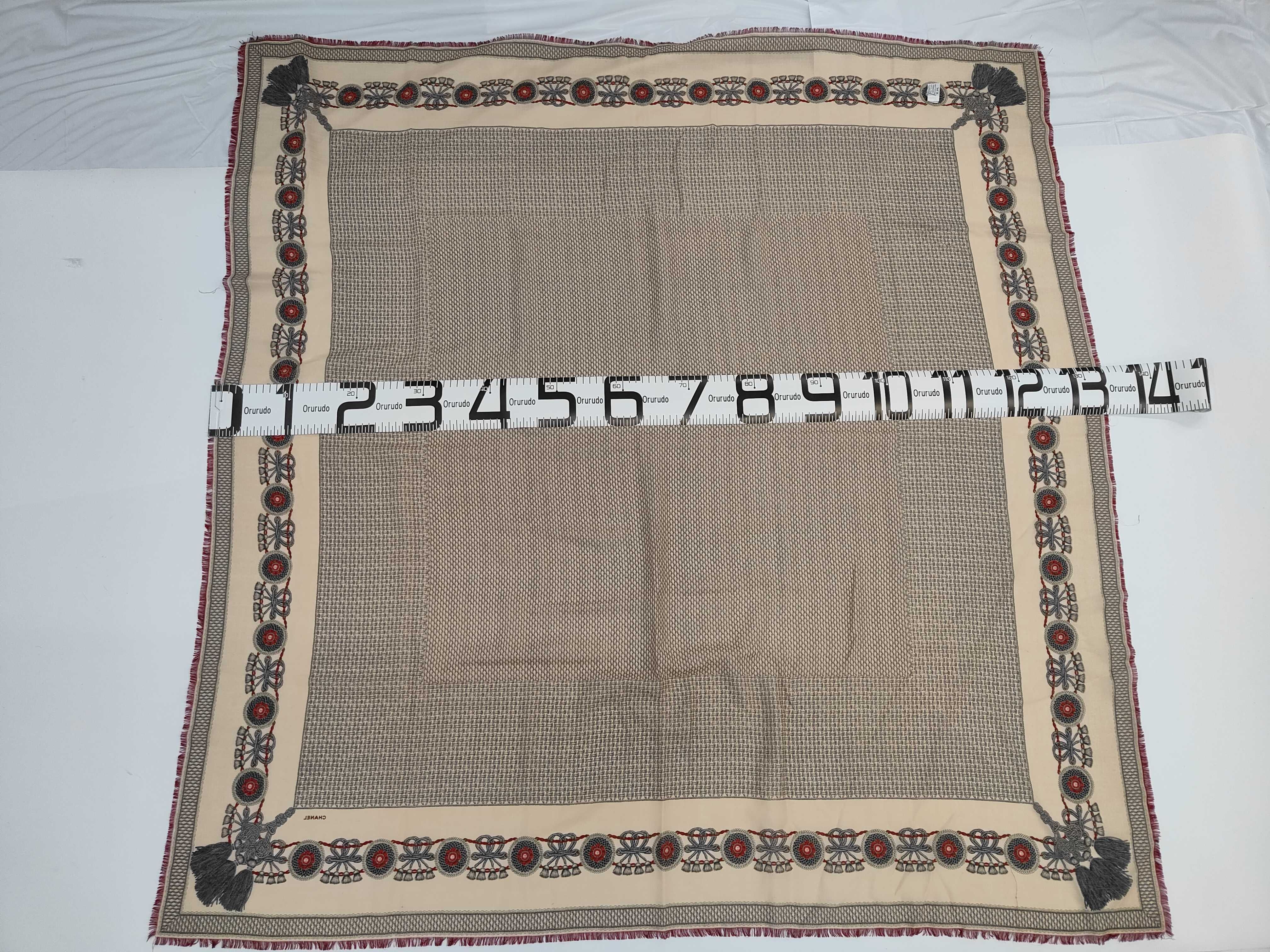 Vintage Ribbon Houndstooth Large Scarf - Scarves and Other Accessories — view 2