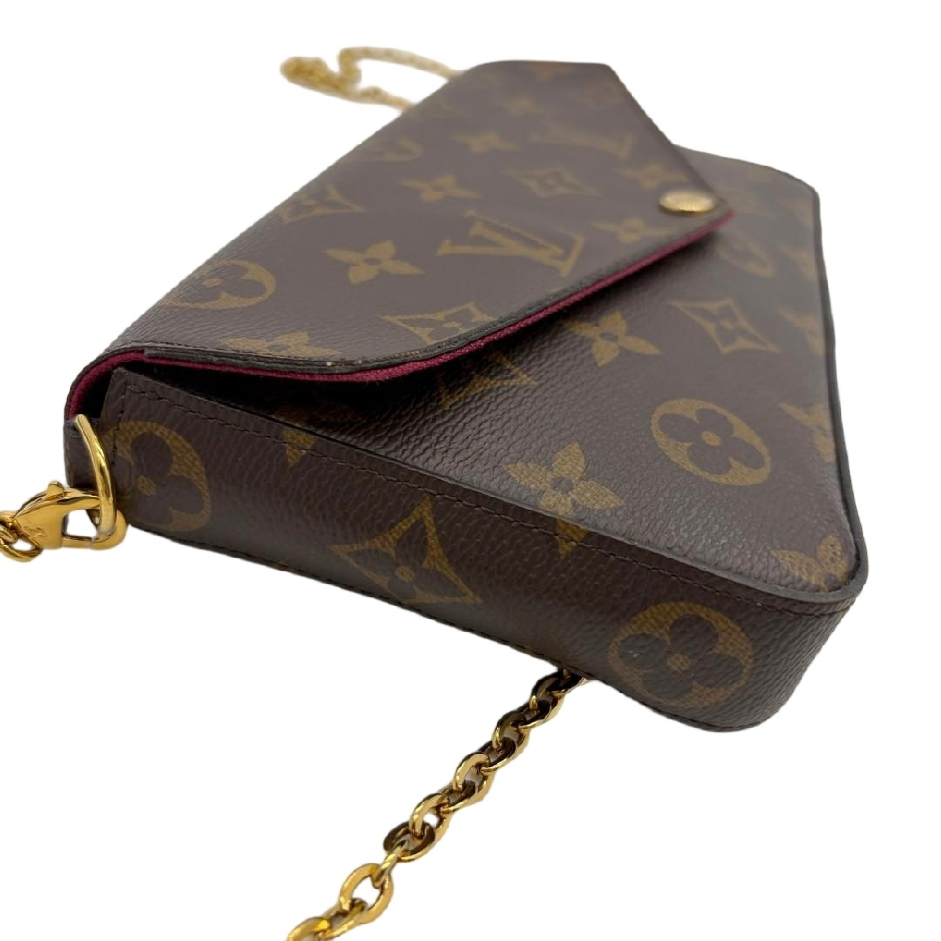 Monogram Felicie Chain Shoulder Bag — view 3