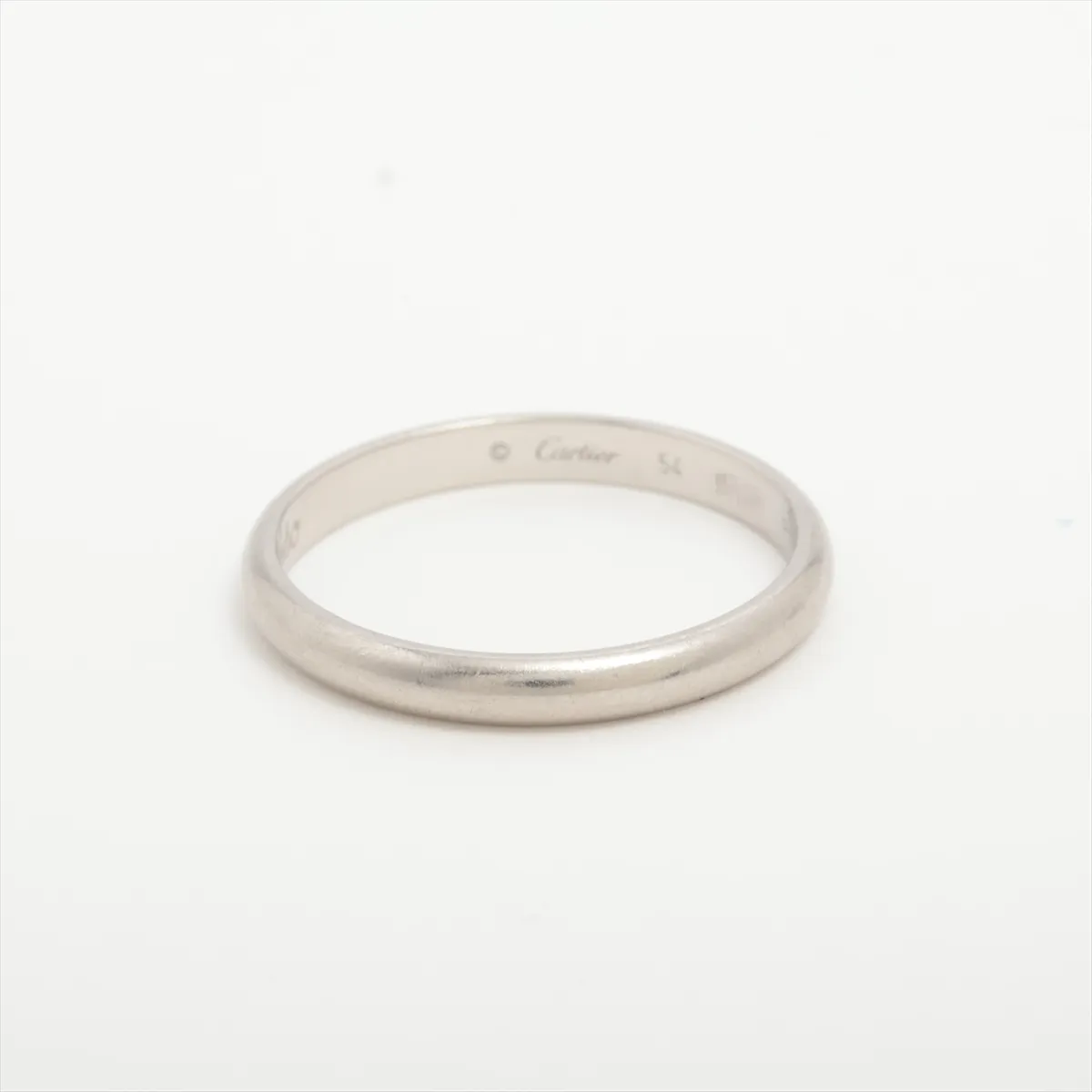 Wedding Ring, Pt950, 3.0g, Size 54, Name Engraved, IBZ261 — view 2