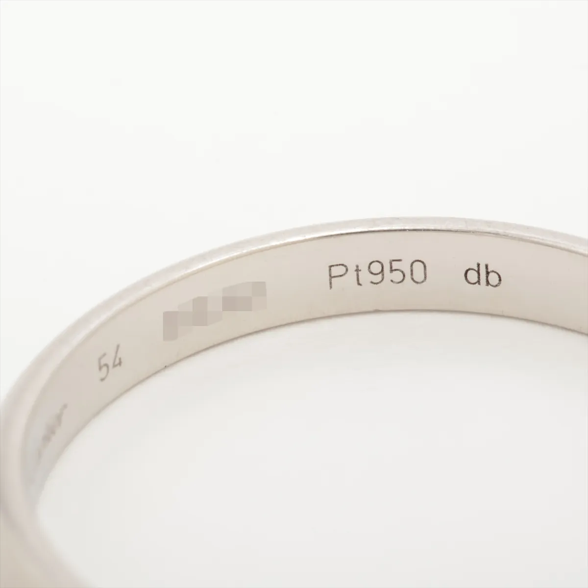 Wedding Ring, Pt950, 3.0g, Size 54, Name Engraved, IBZ261 — view 4