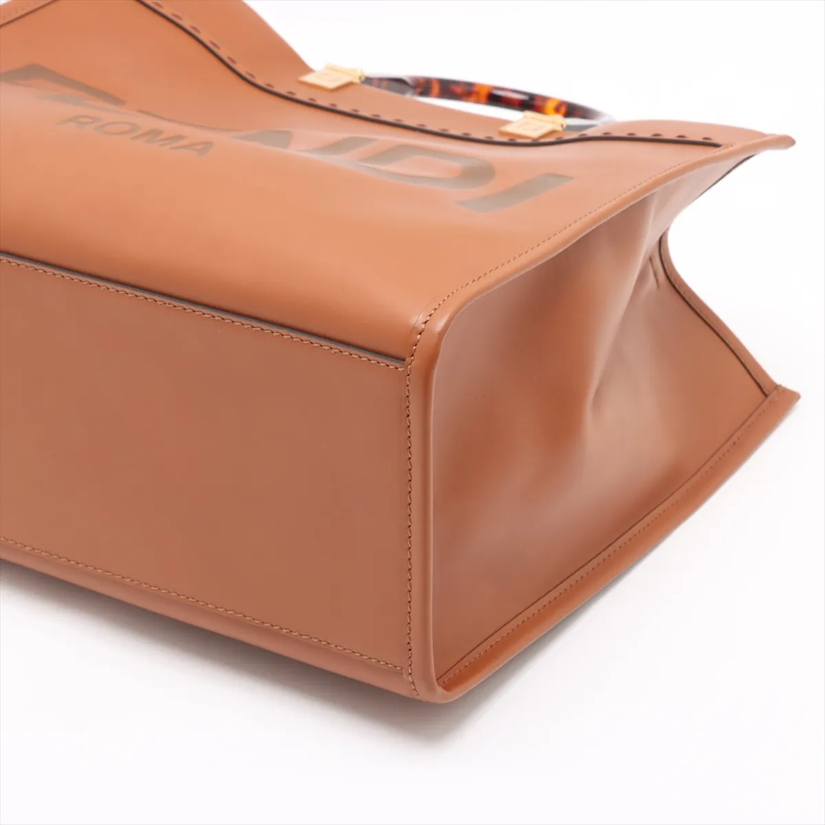 Sunshine Medium Leather 2WAY Tote Bag Brown 8BH386 — view 3
