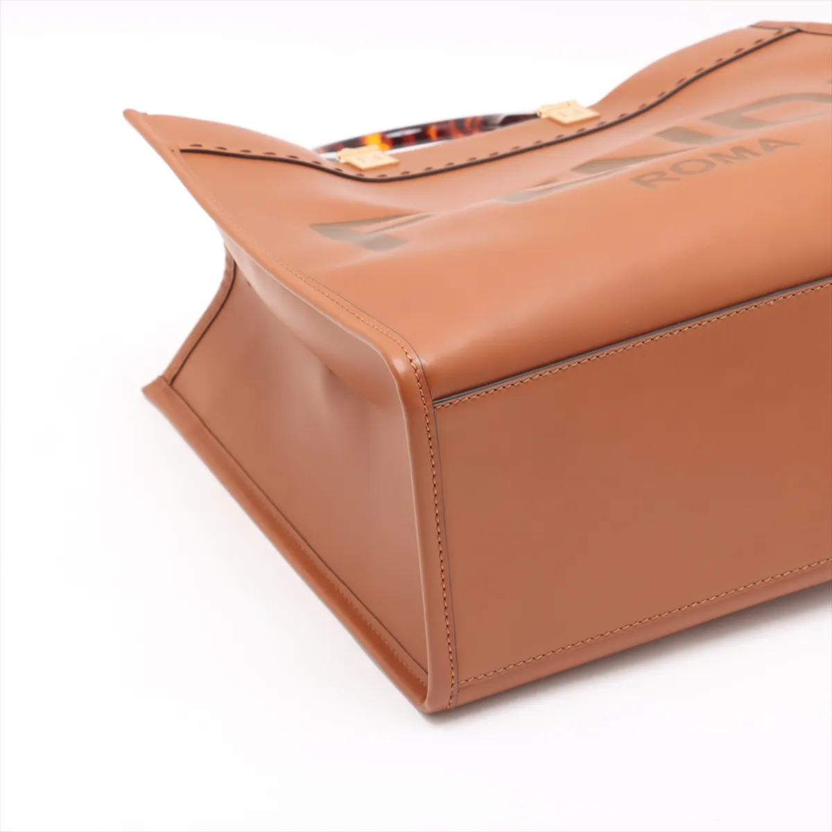 Sunshine Medium Leather 2WAY Tote Bag Brown 8BH386 — view 4