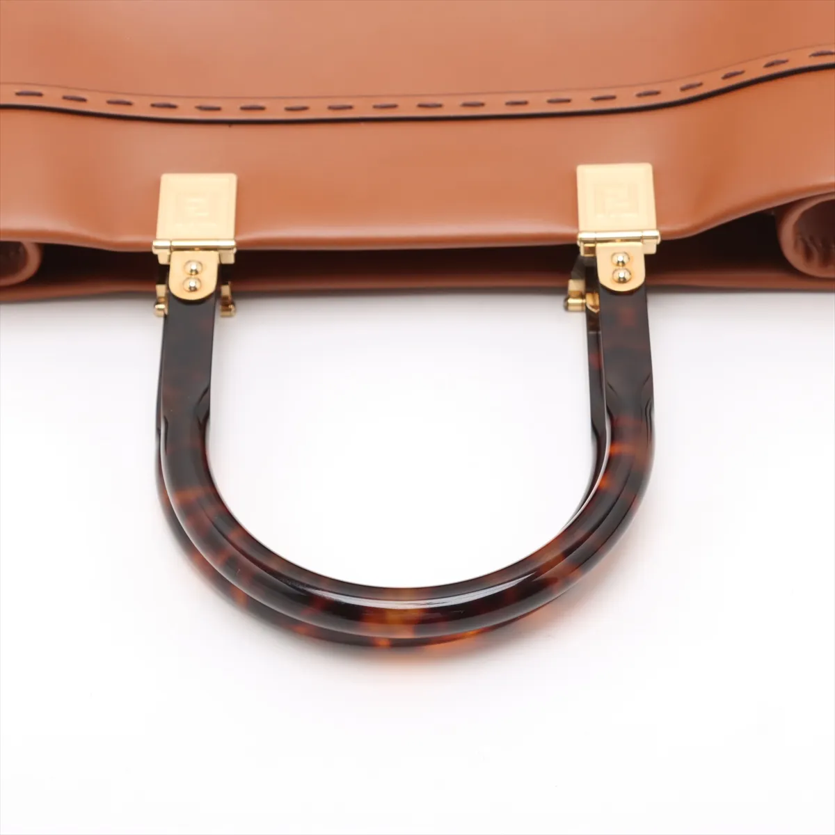 Sunshine Medium Leather 2WAY Tote Bag Brown 8BH386 — view 5