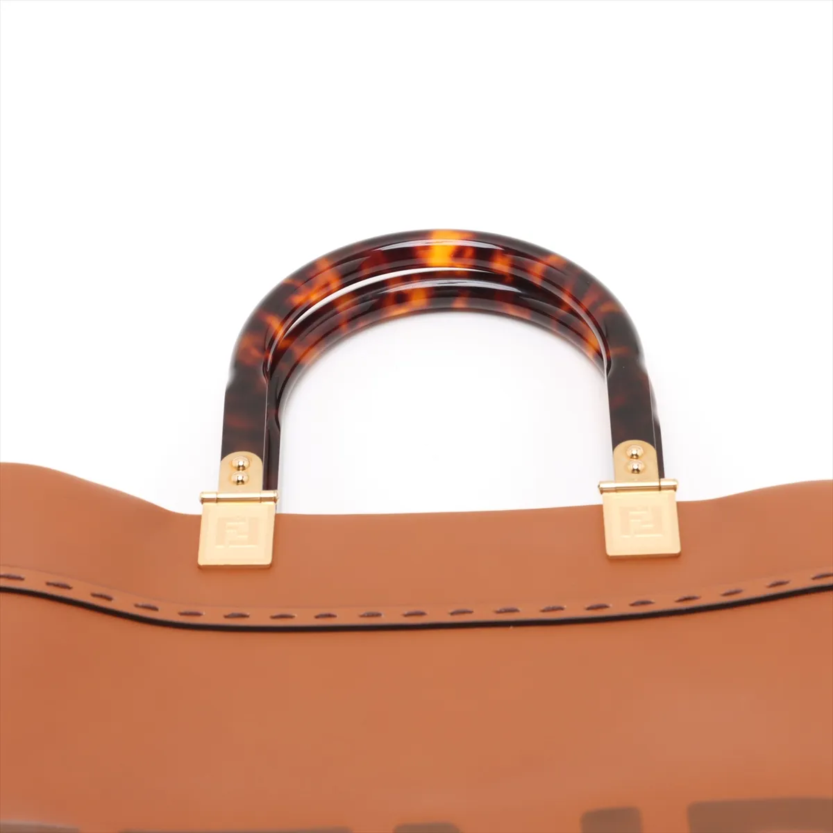 Sunshine Medium Leather 2WAY Tote Bag Brown 8BH386 — view 6