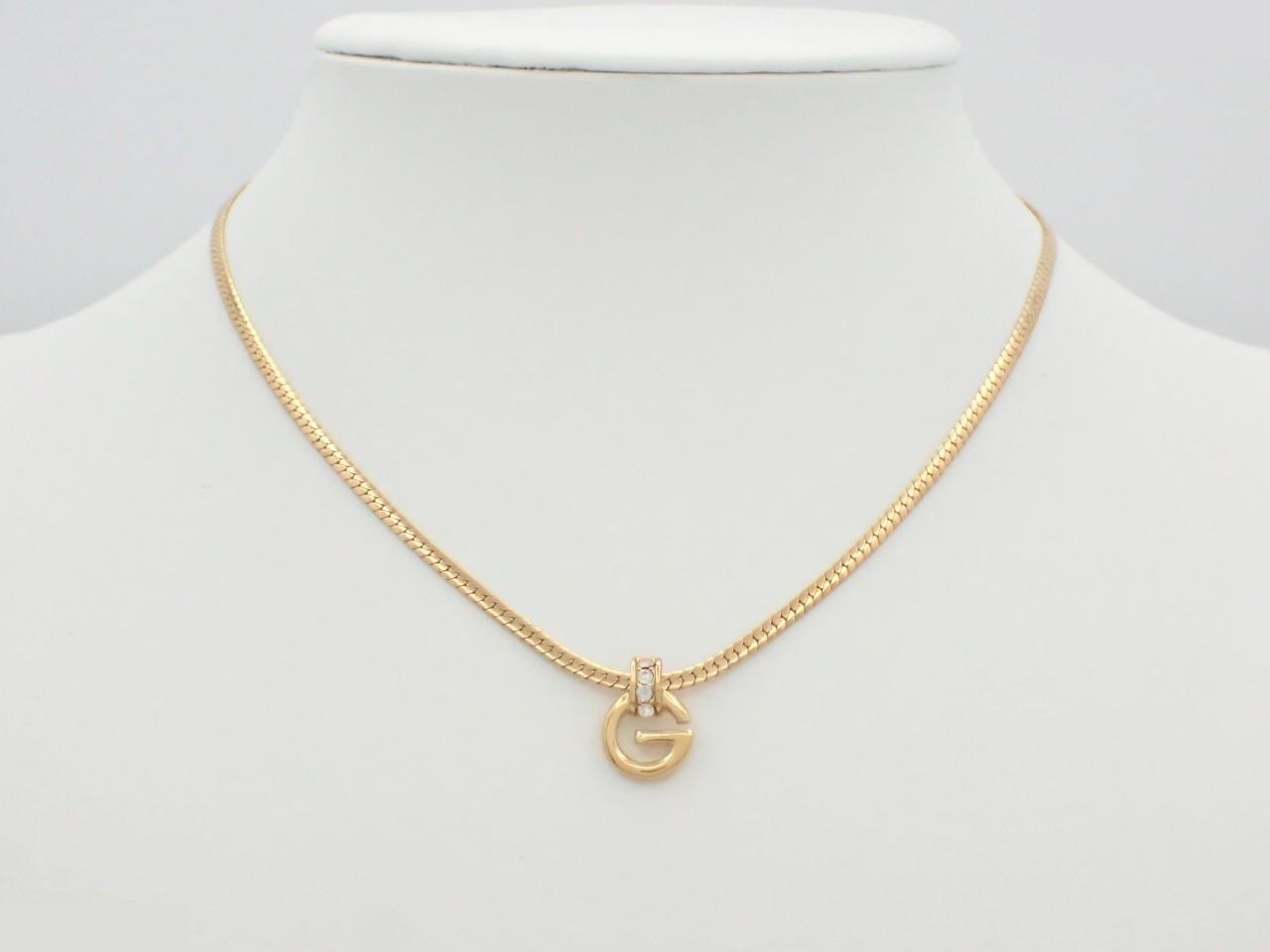 Gold necklace, chain approximately 40cm — view 3