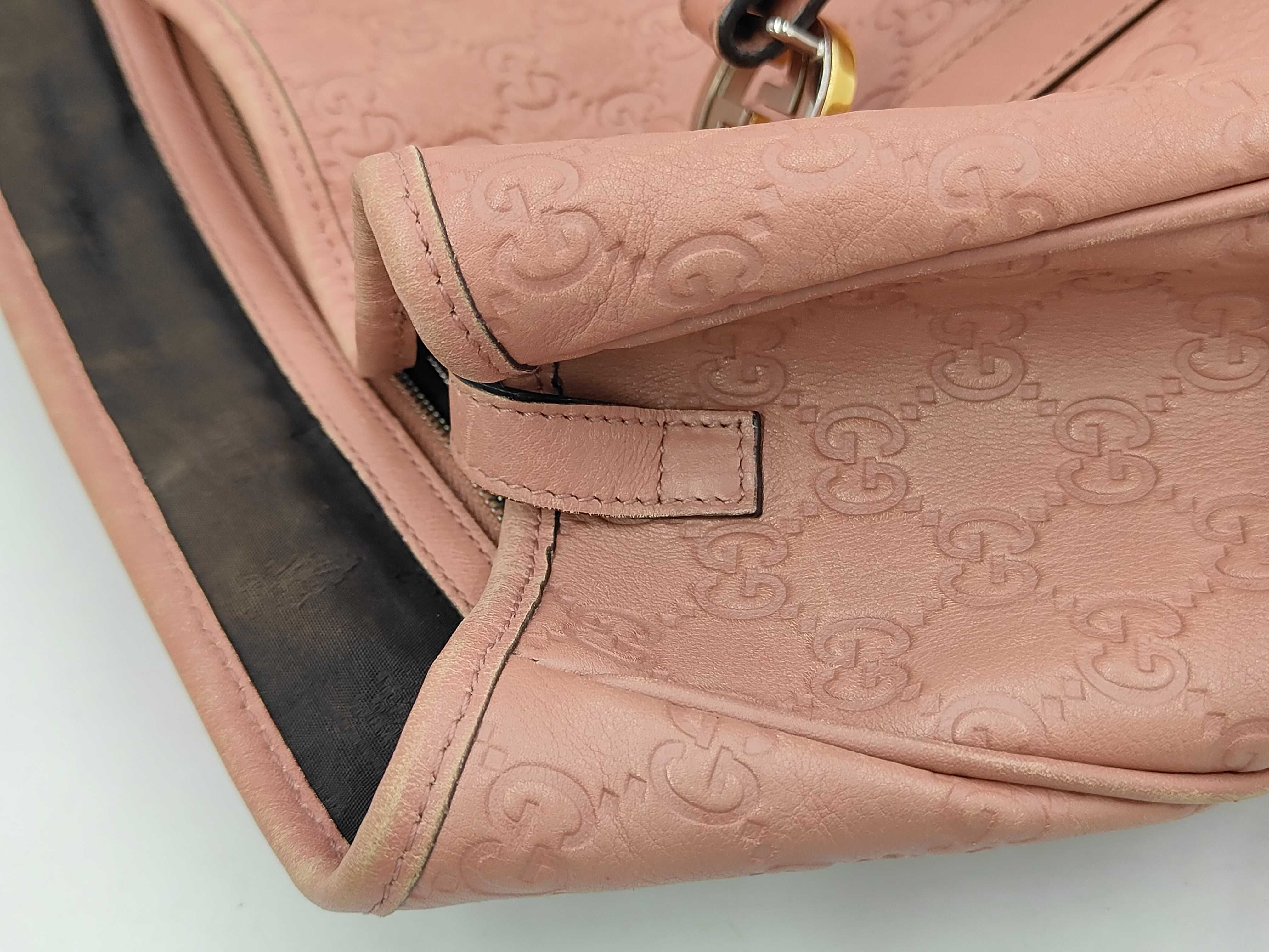 Guccissima Tote Bag, Leather, Pink, 232957 Tote Bag — view 11