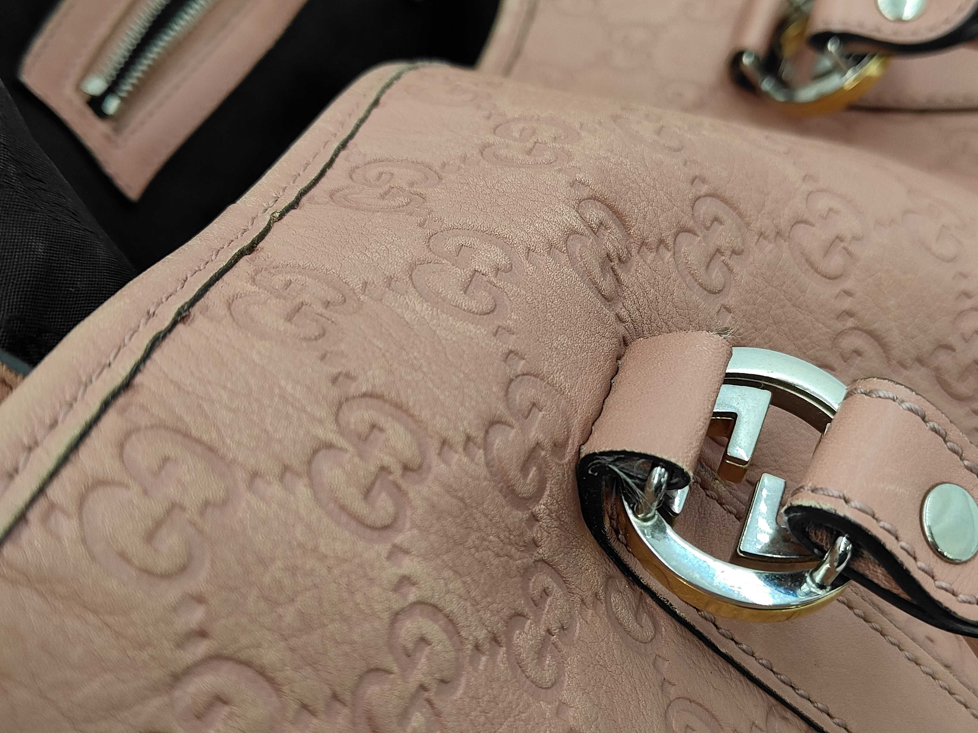 Guccissima Tote Bag, Leather, Pink, 232957 Tote Bag — view 7