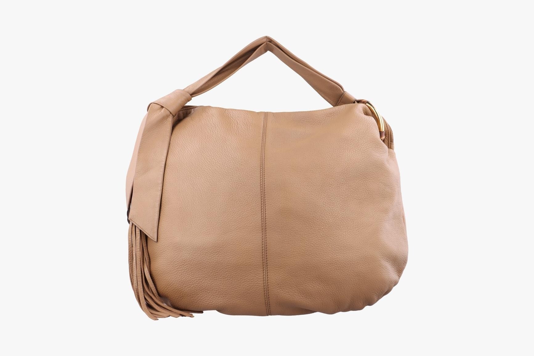 Jungle Hobo Leather Beige