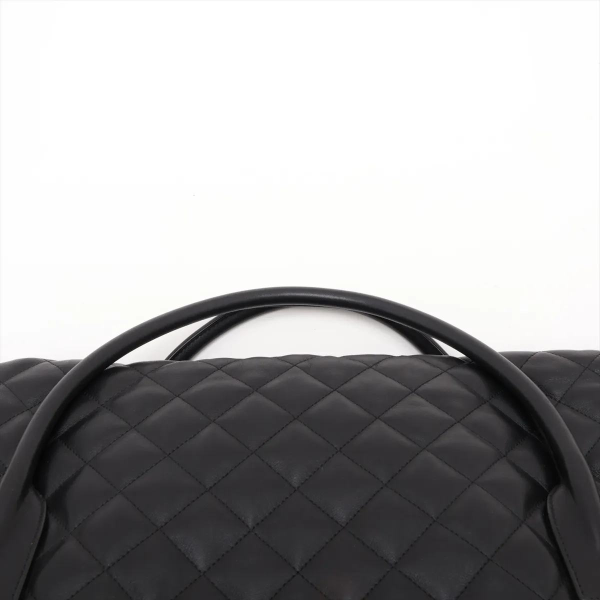 Duffle 736009 Leather 2-Way Boston Bag Black — view 6