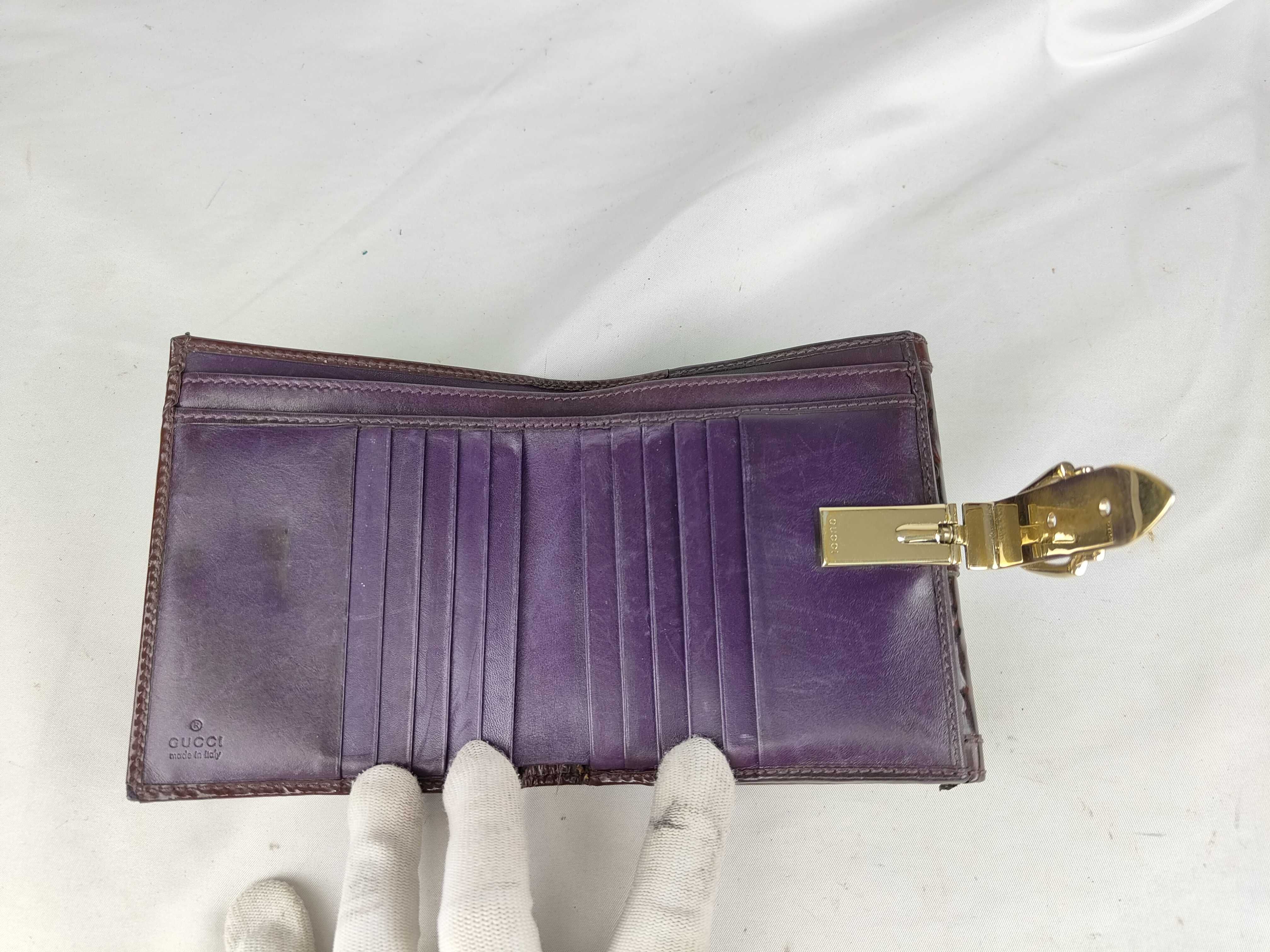Horsebit Patent Leather Bi-fold Wallet — view 8