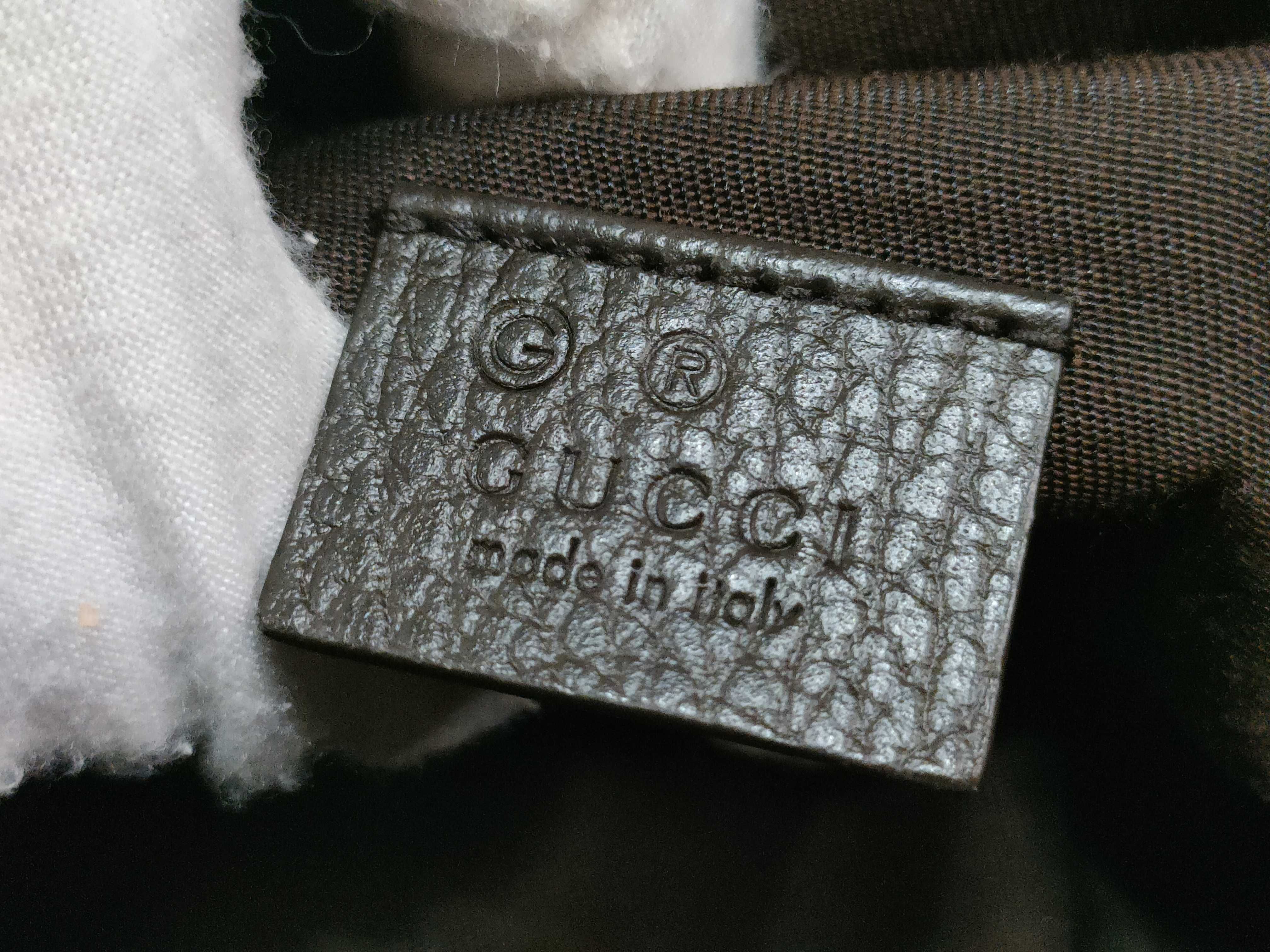 GG Canvas Gucci GG Canvas x Leather Body Bag Beige x Brown 630915 Outlet Shoulder Bag — view 13