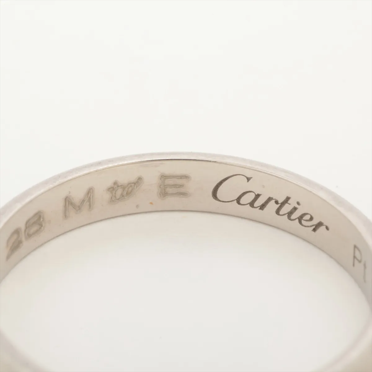 Wedding 1P Diamond Ring Pt950 2.7g 47 Initial VD8531 Ddent — view 5