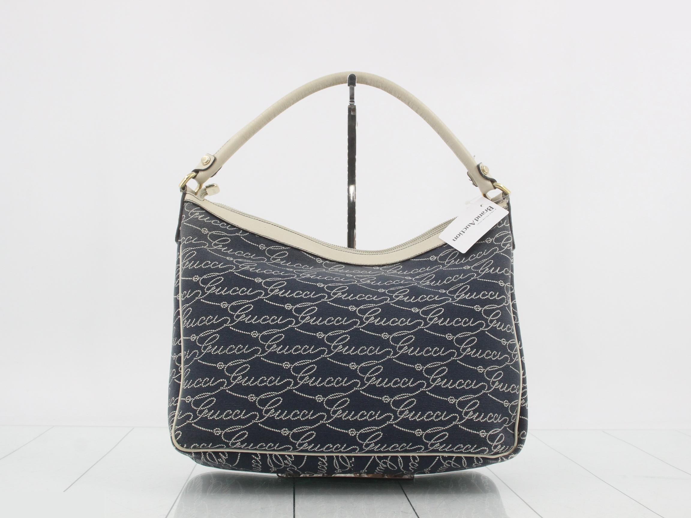 Cursive writing, denim, one-shoulder bag — view 2