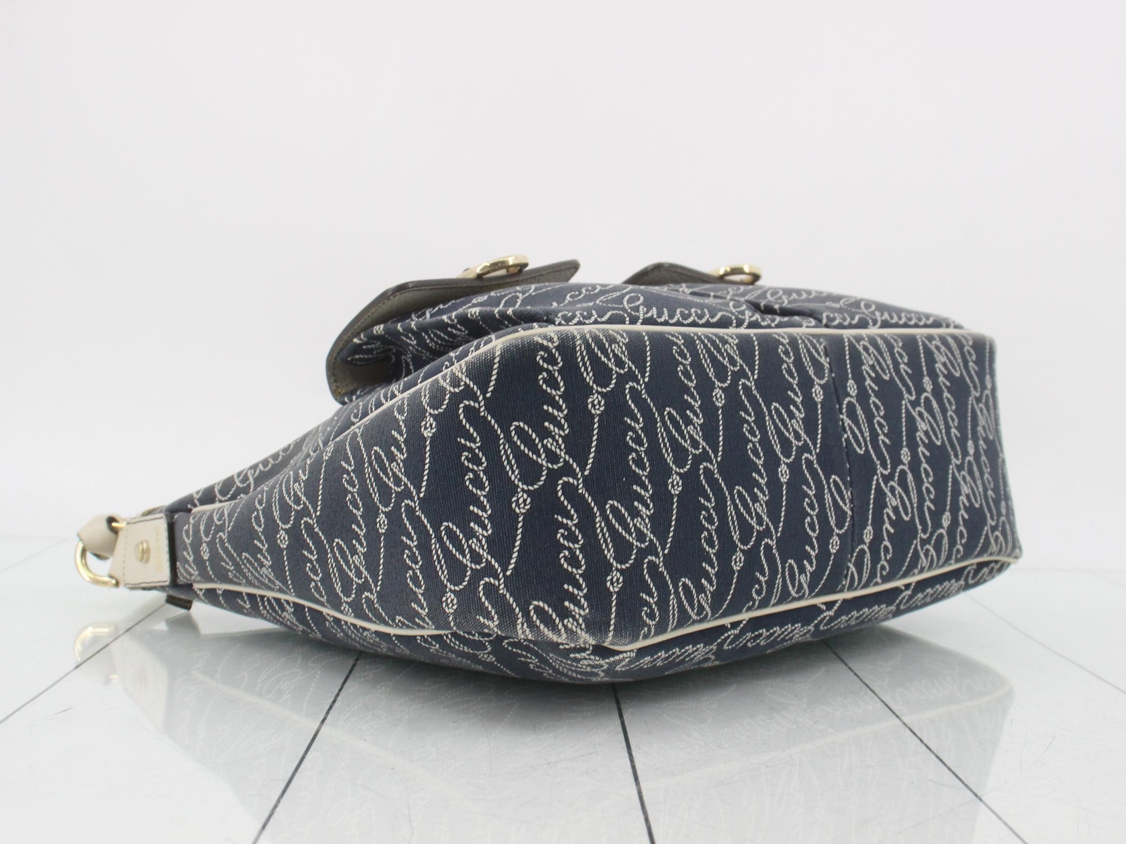 Cursive writing, denim, one-shoulder bag — view 5