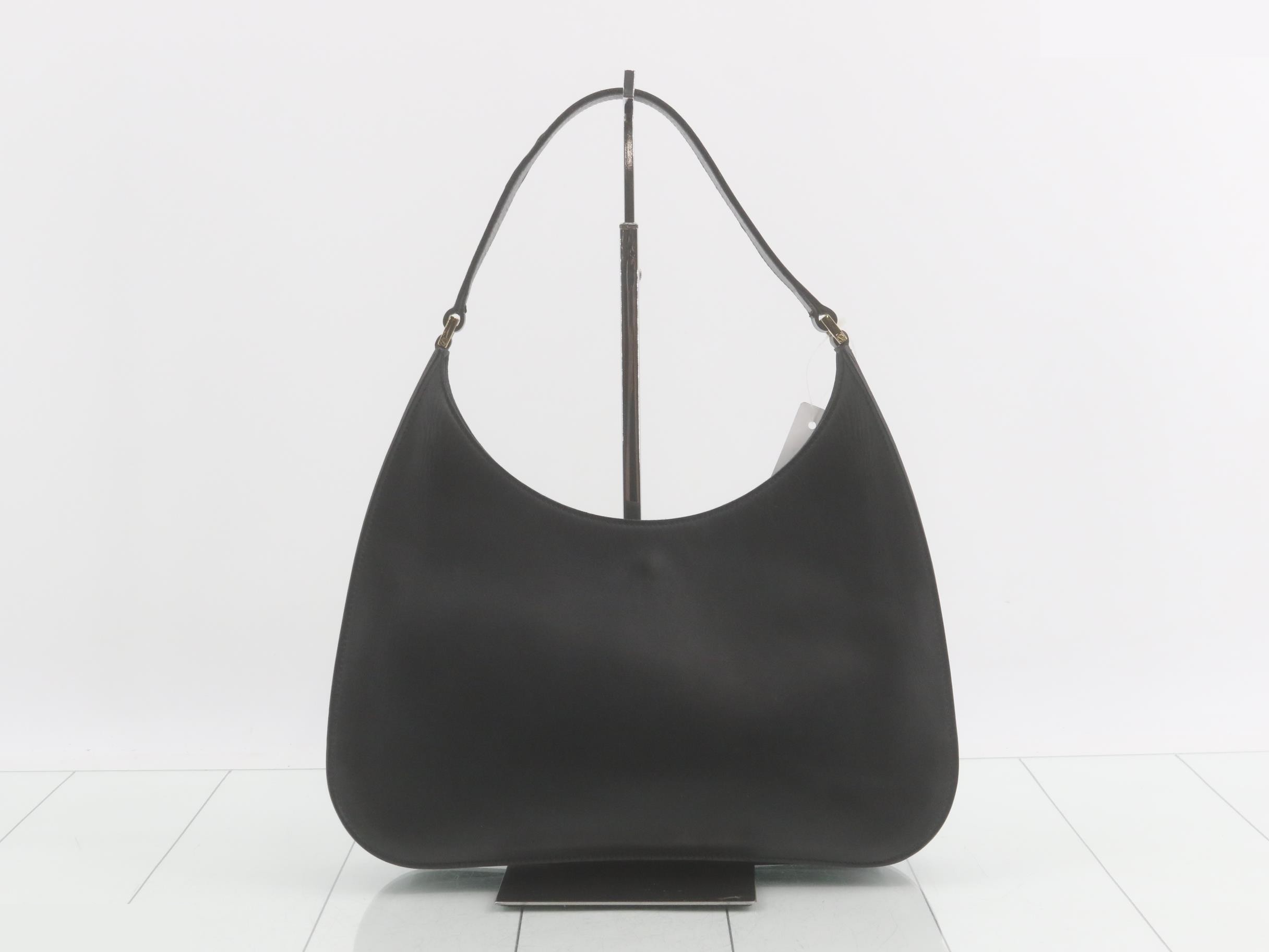 Leather Hobo One-Shoulder Bag — view 2