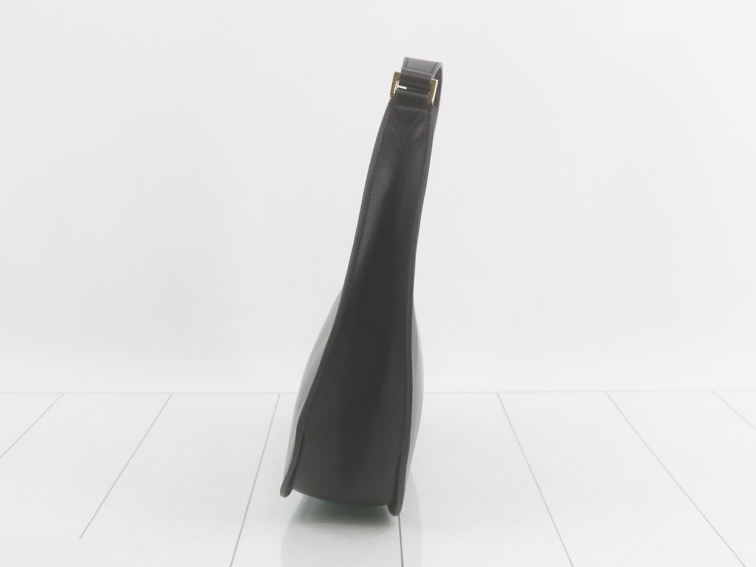 Leather Hobo One-Shoulder Bag — view 3