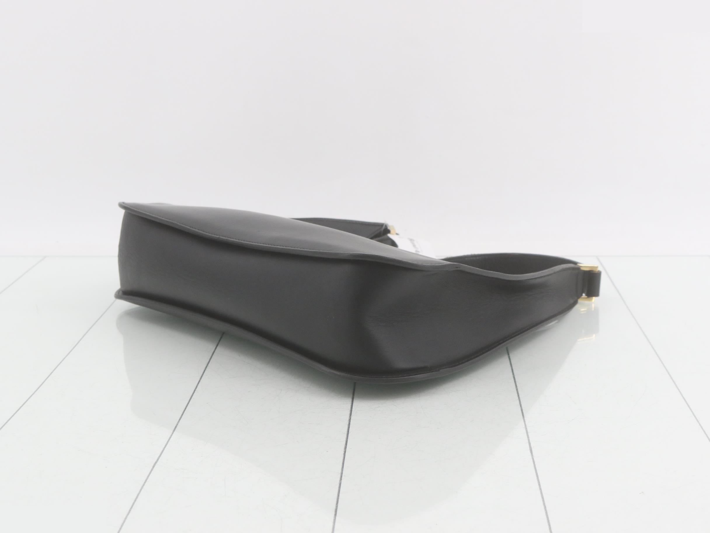 Leather Hobo One-Shoulder Bag — view 6