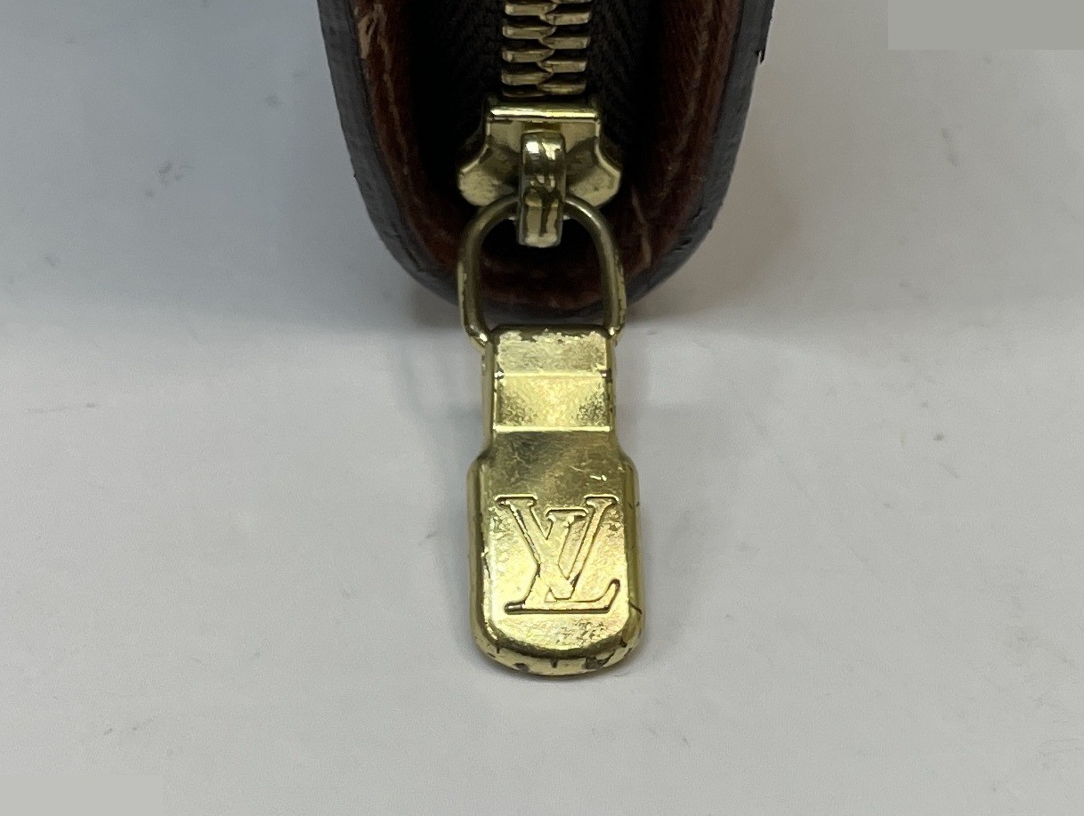 Monogram Portemonnaie Zip Round Zip Long Wallet, Brown — view 11