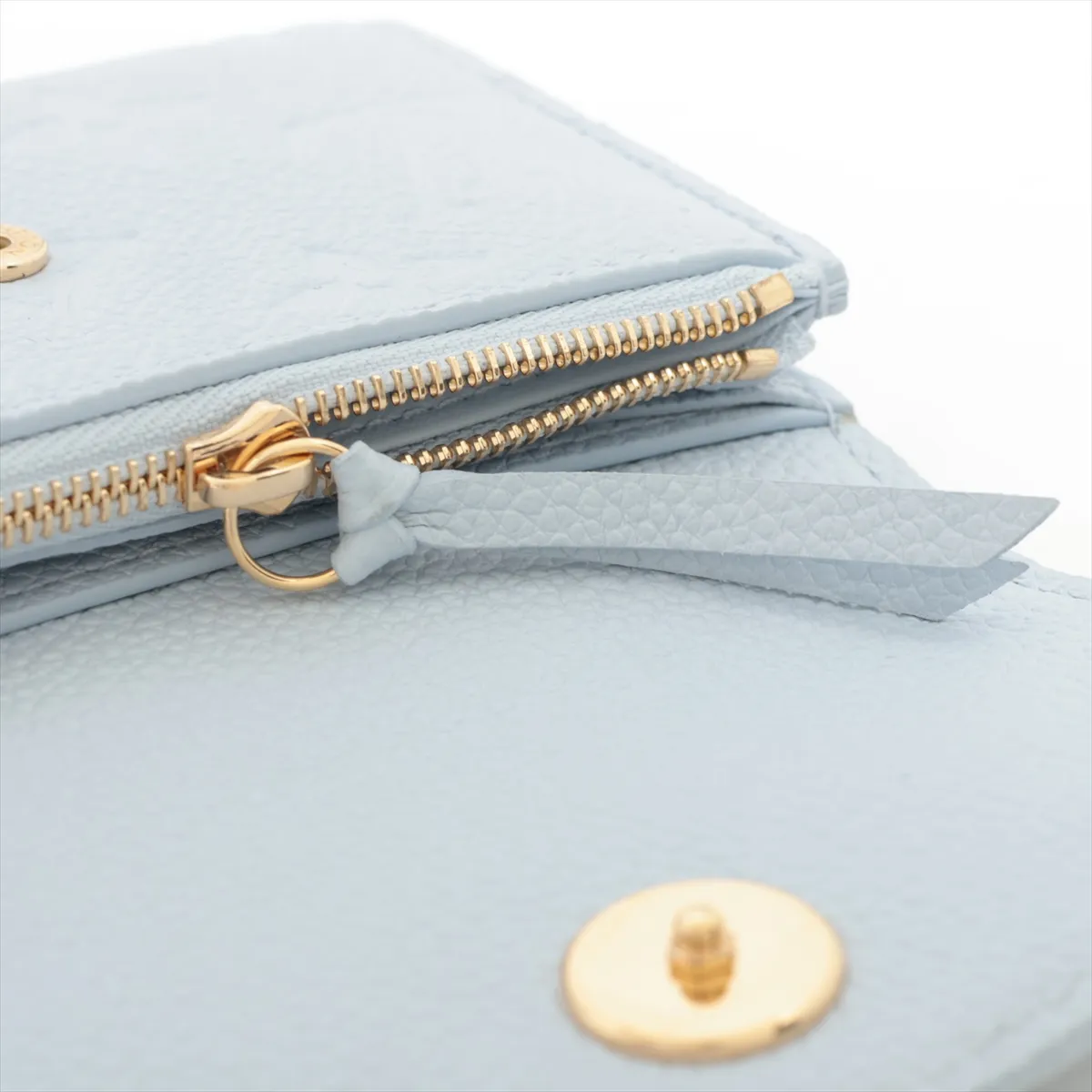 Monogram Empreinte Portemonnaie Rosalie M14505 Light Blue Coin Case (RFID detected) — view 7