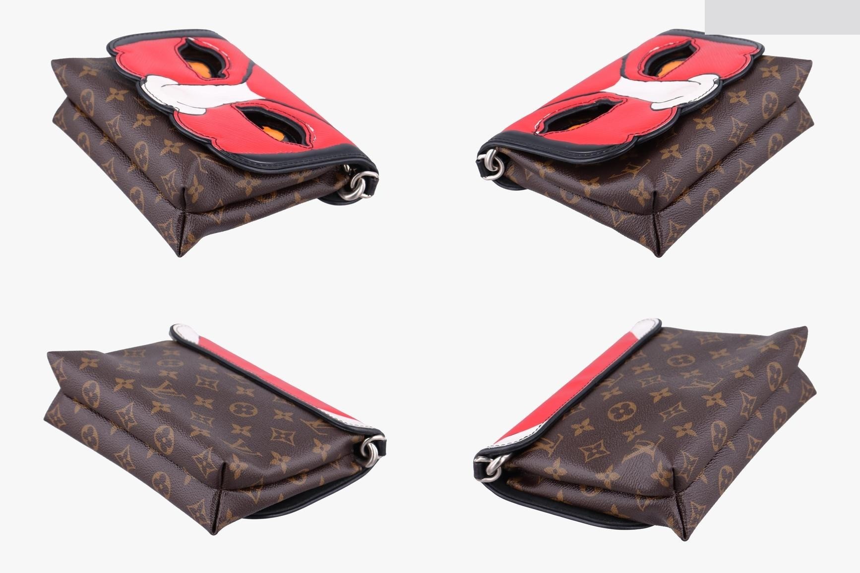 Pochette Kabuki Mask - Monogram Canvas x Epi Leather - Kabuki Mask — view 4