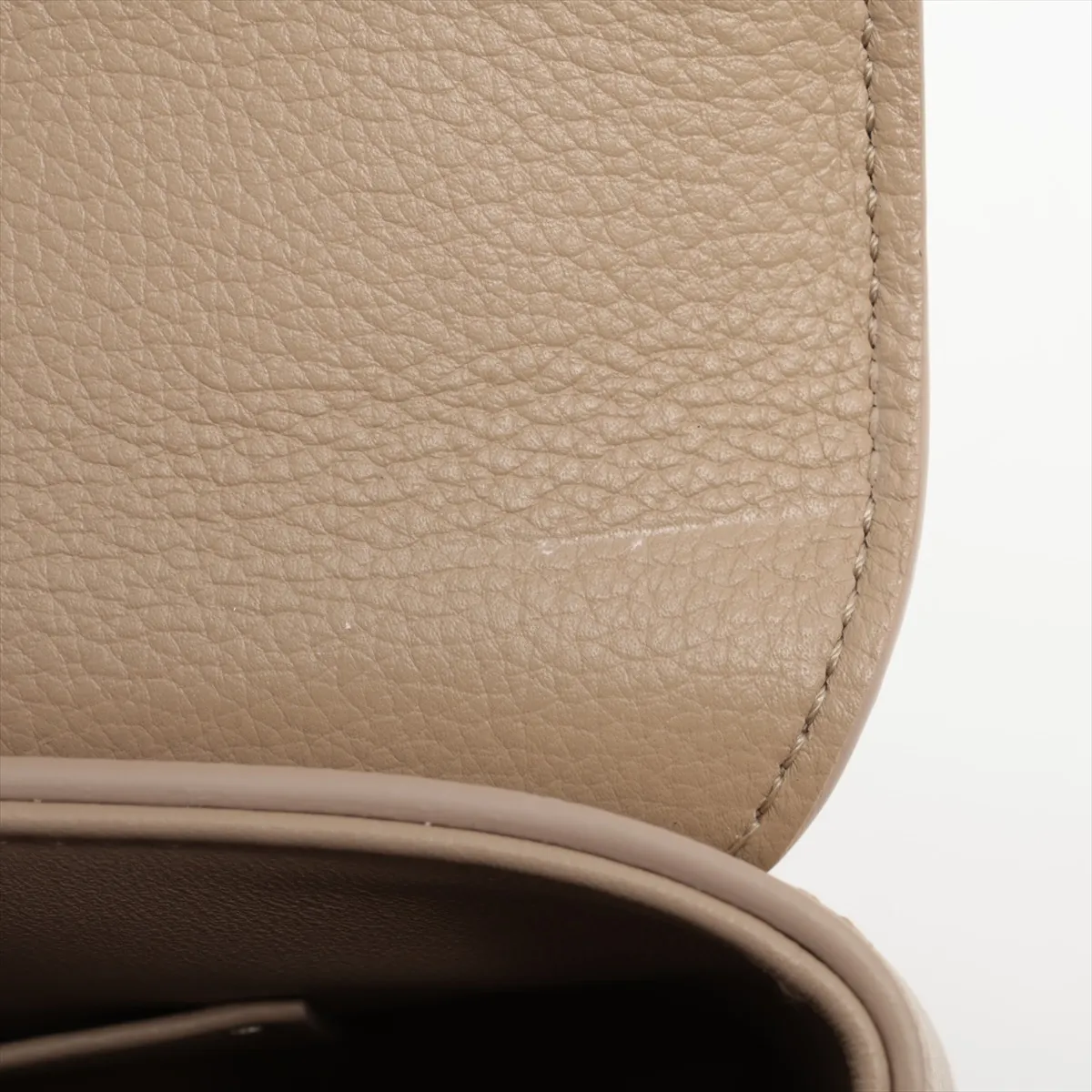 Triomphe Teen Nino Leather 2WAY Handbag Beige — view 14