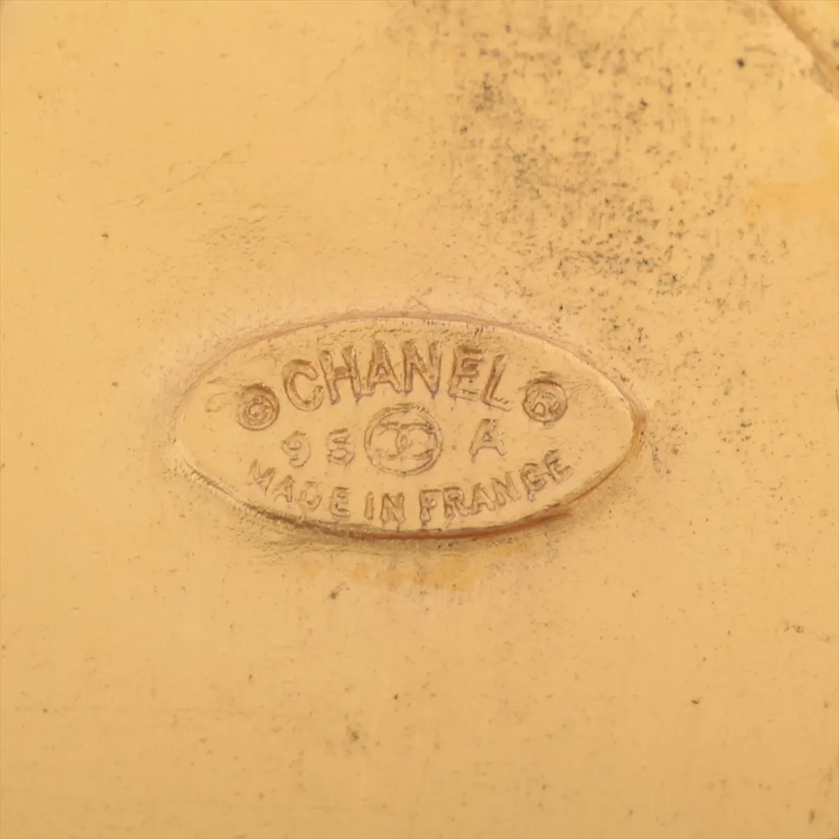 Coco Mark 95A Brooch, GP Gold x Red. Shows — view 4