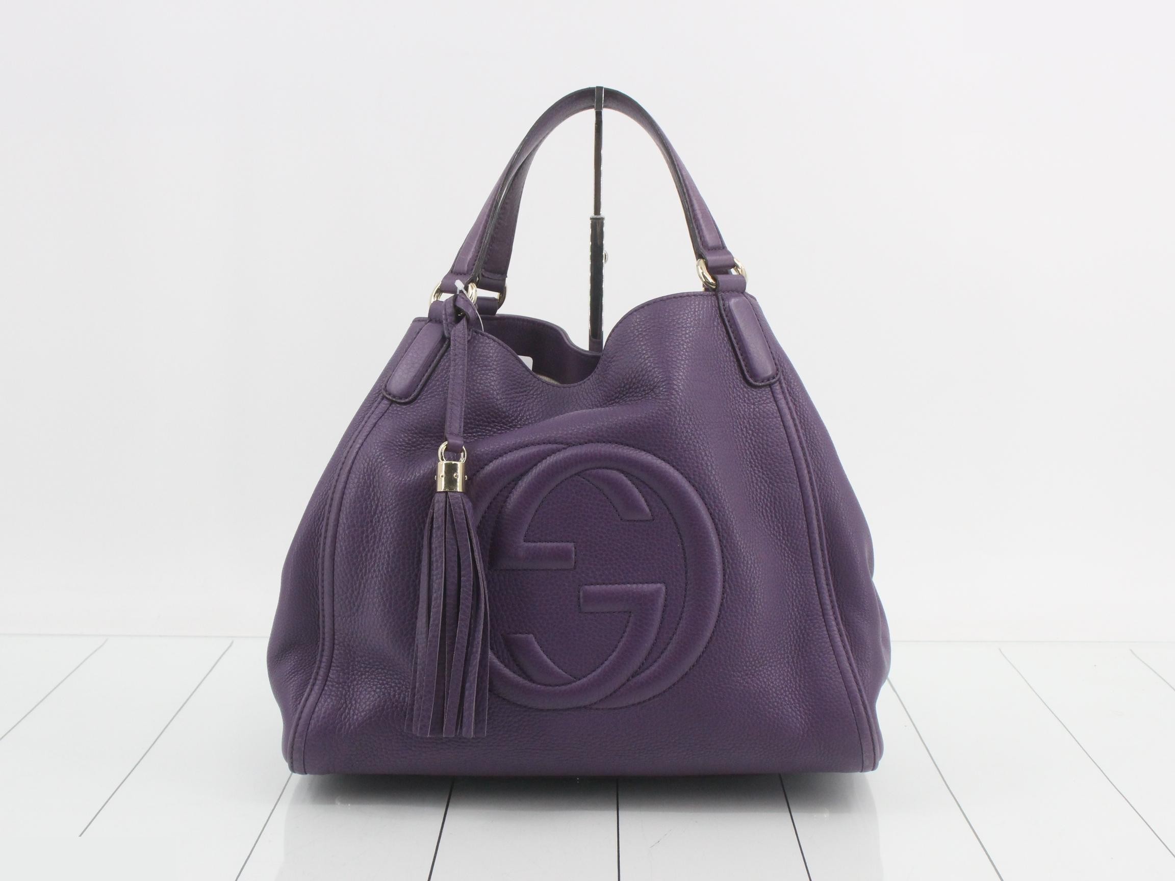 Soho handbag, purple, tassel, 282309, 527066