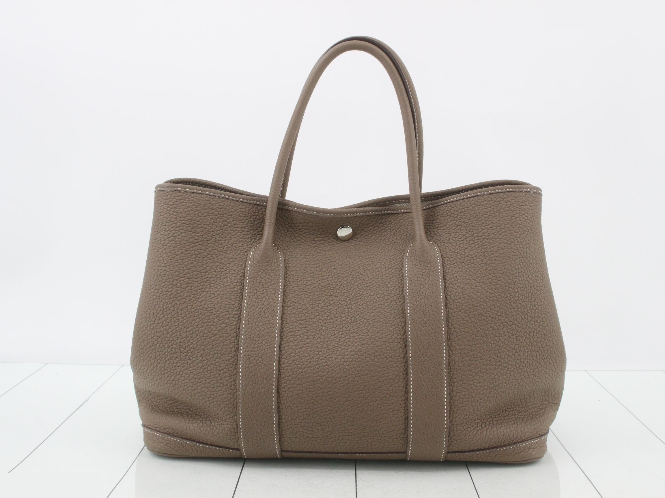 Garden Party PM Leather Tote Bag (Stamped with "C") — view 2