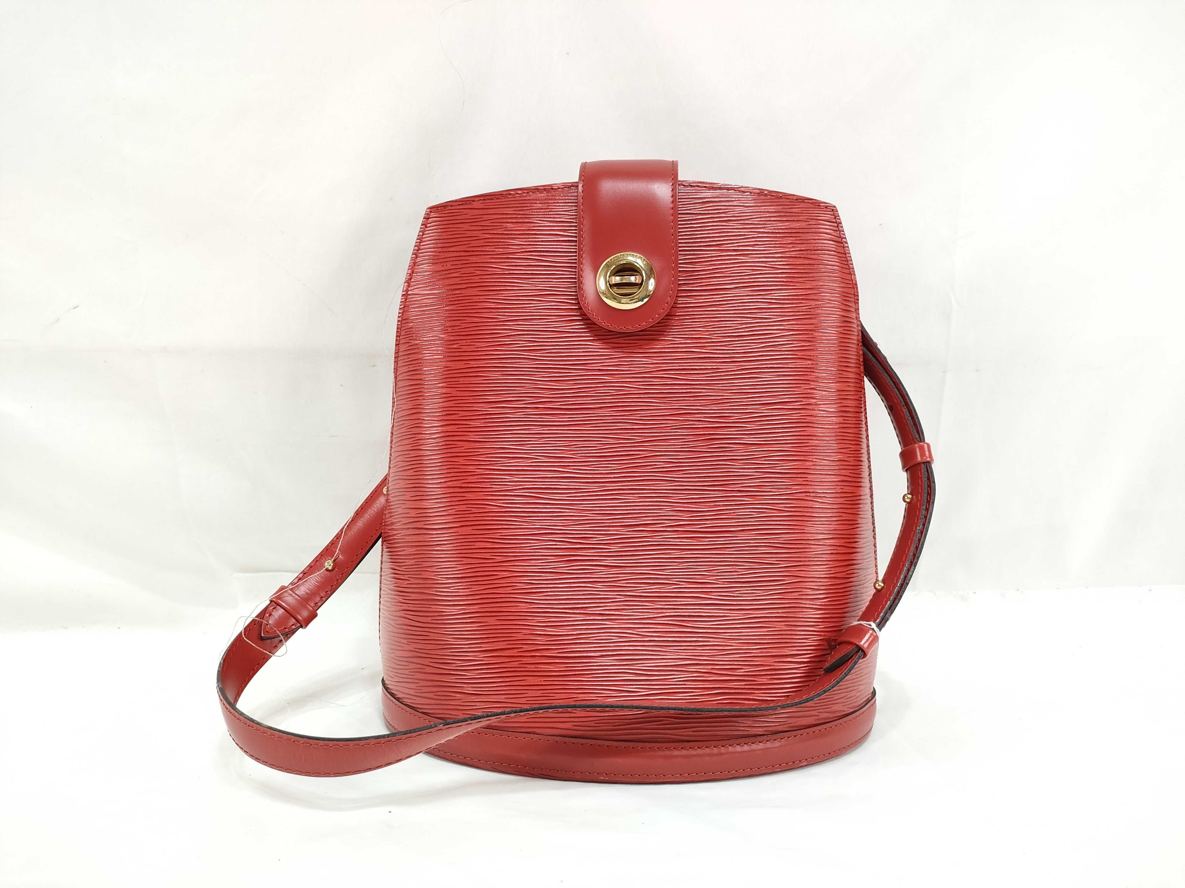 Epi Leather Cluny Red Shoulder Bag
