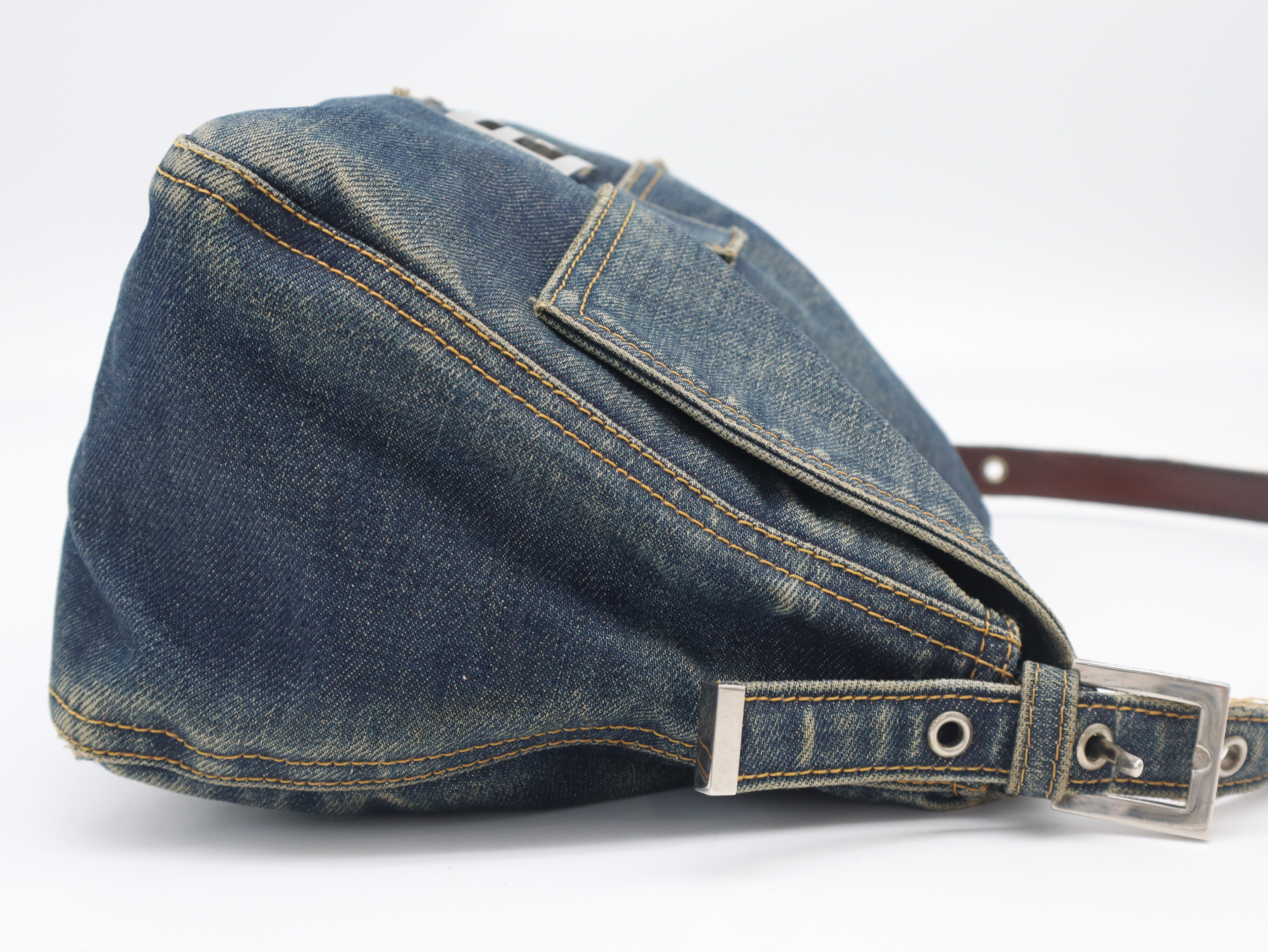 Denim Mamma Bucket Shoulder Bag (Cotton Shoulder Bag) — view 4