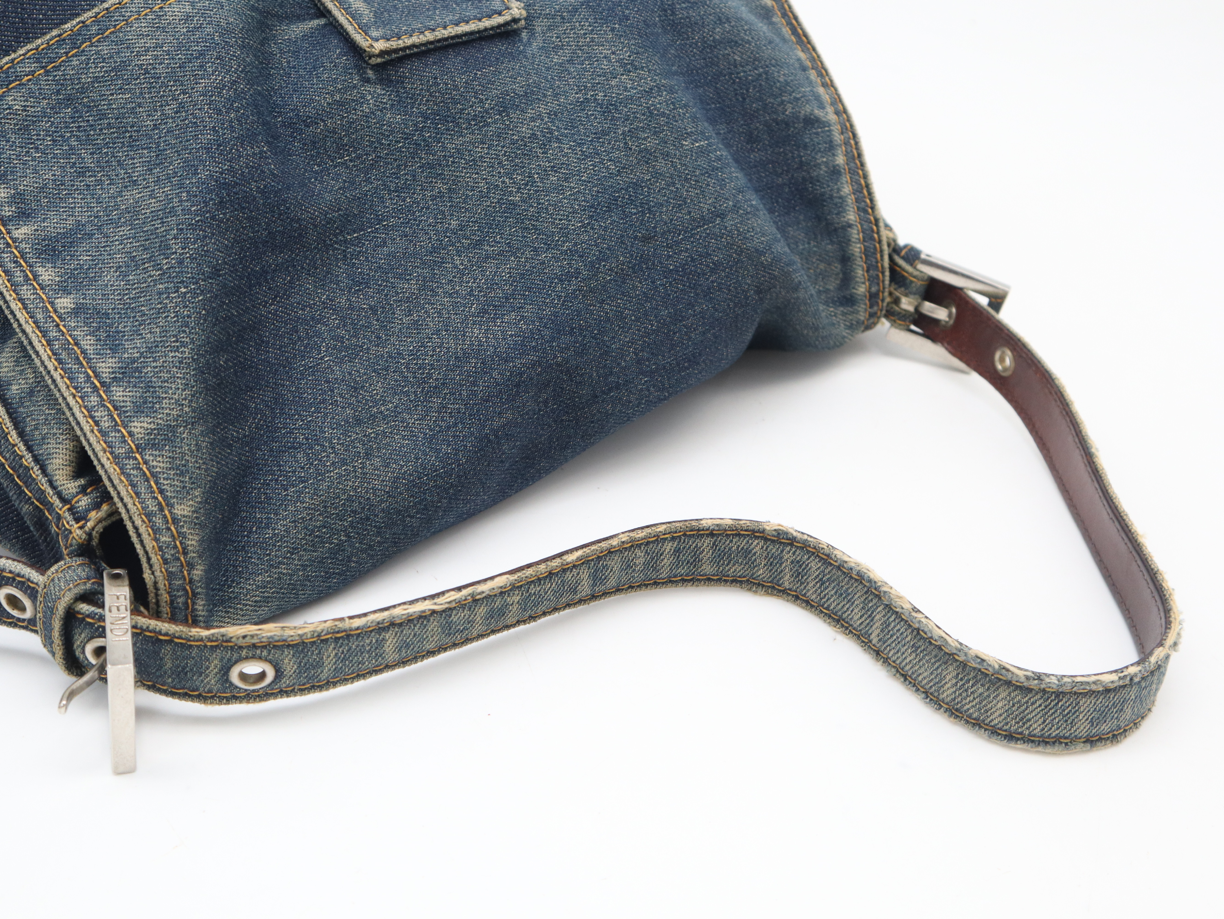 Denim Mamma Bucket Shoulder Bag (Cotton Shoulder Bag) — view 6