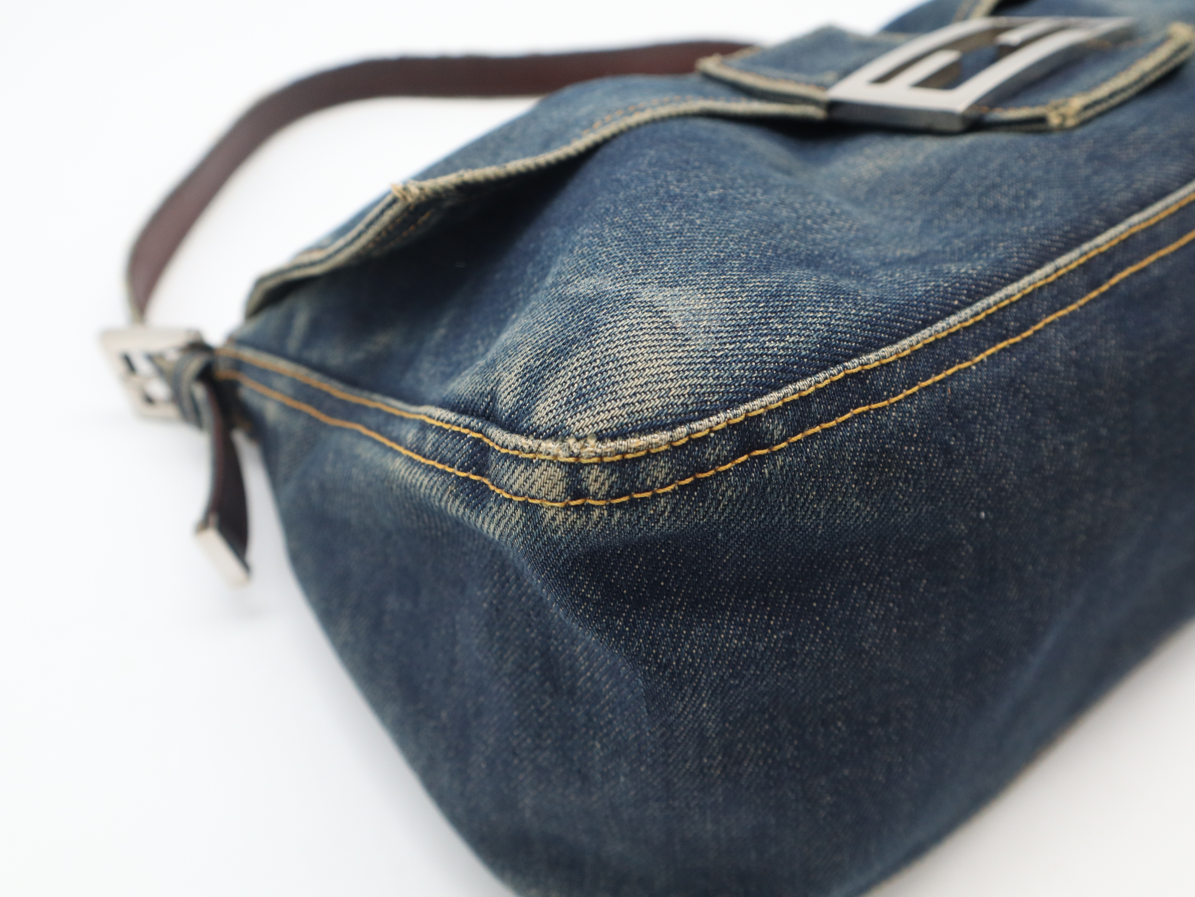 Denim Mamma Bucket Shoulder Bag (Cotton Shoulder Bag) — view 7