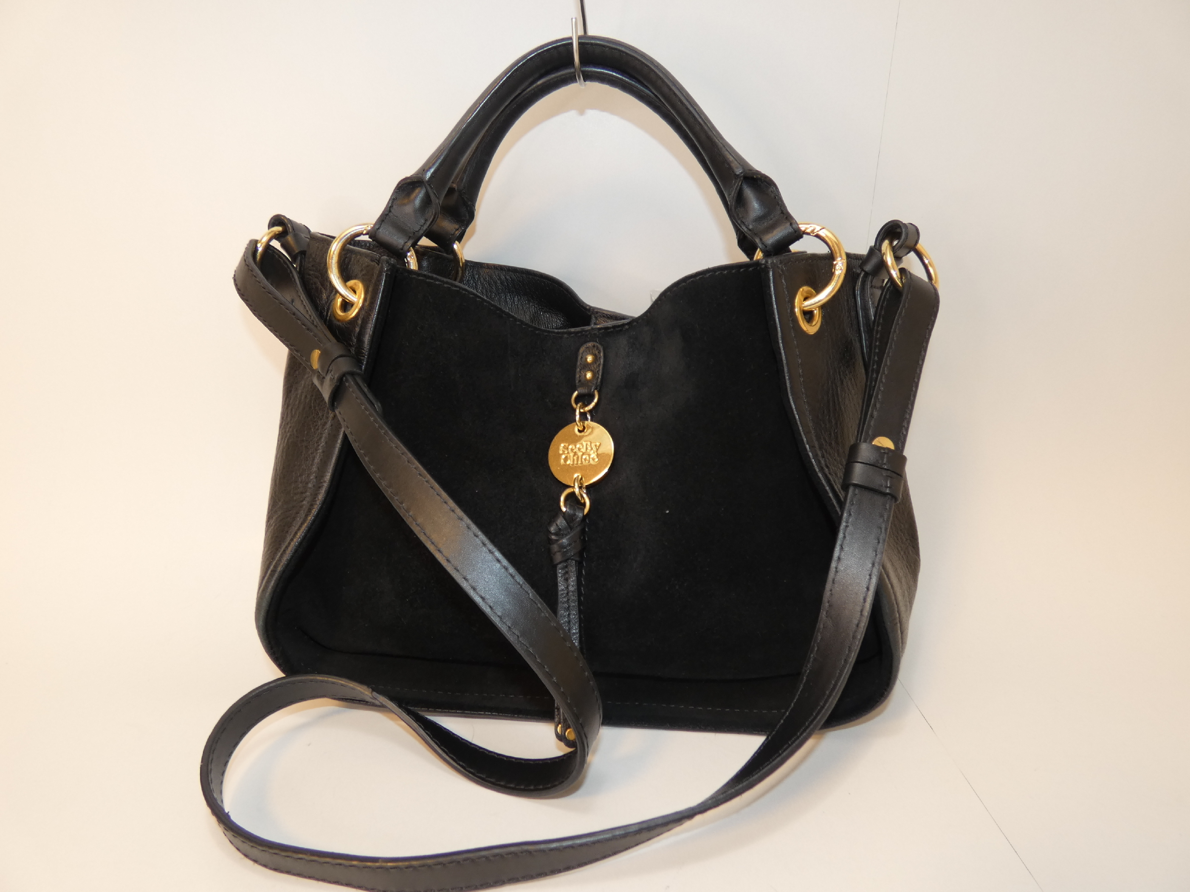 SEE BY CHLOE 2-way Suede Leather Handbag