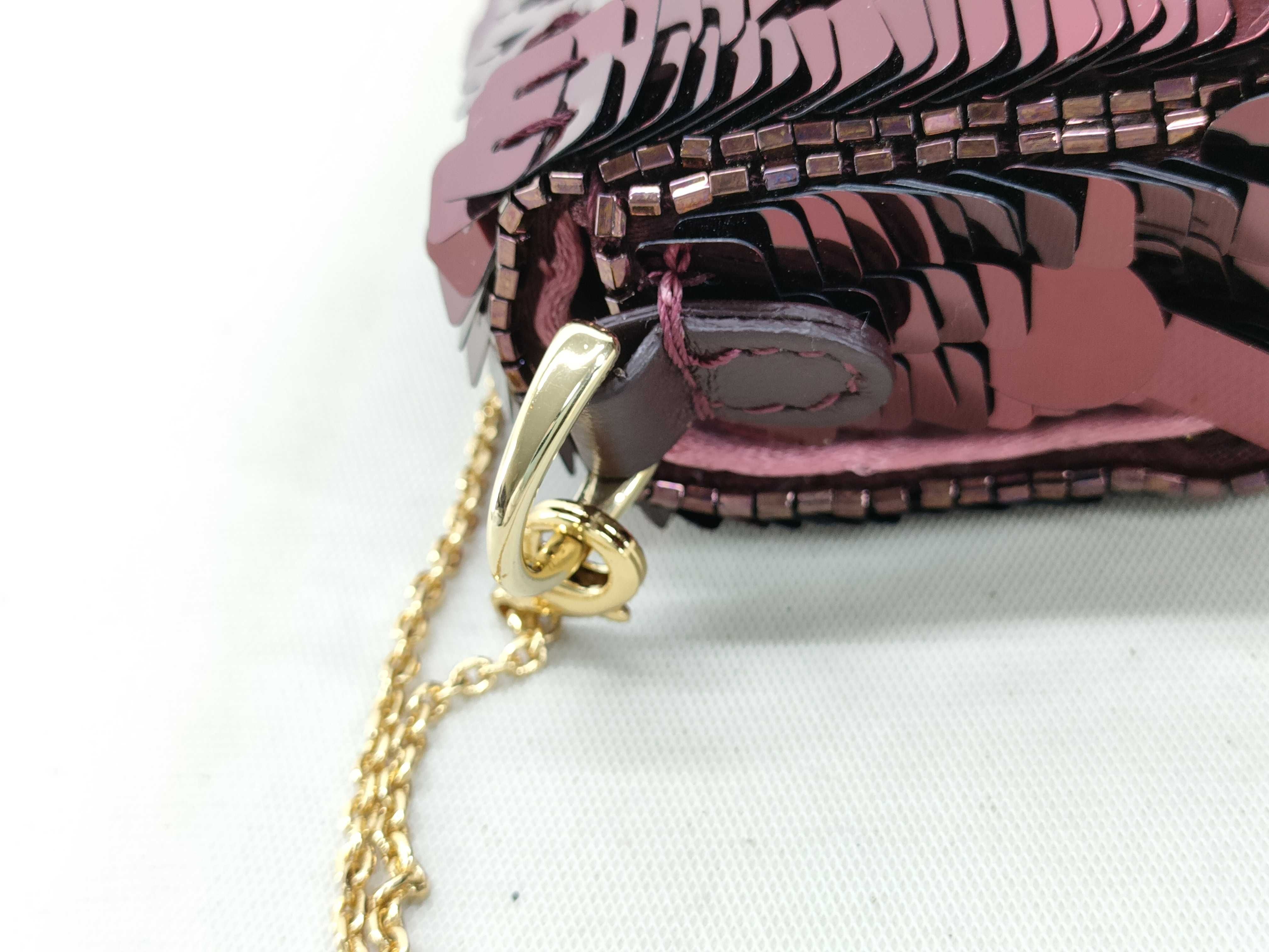 Sequin Nano Bucket Shoulder Bag with Gold Hardware, Pouch, and Dust Bag — view 7