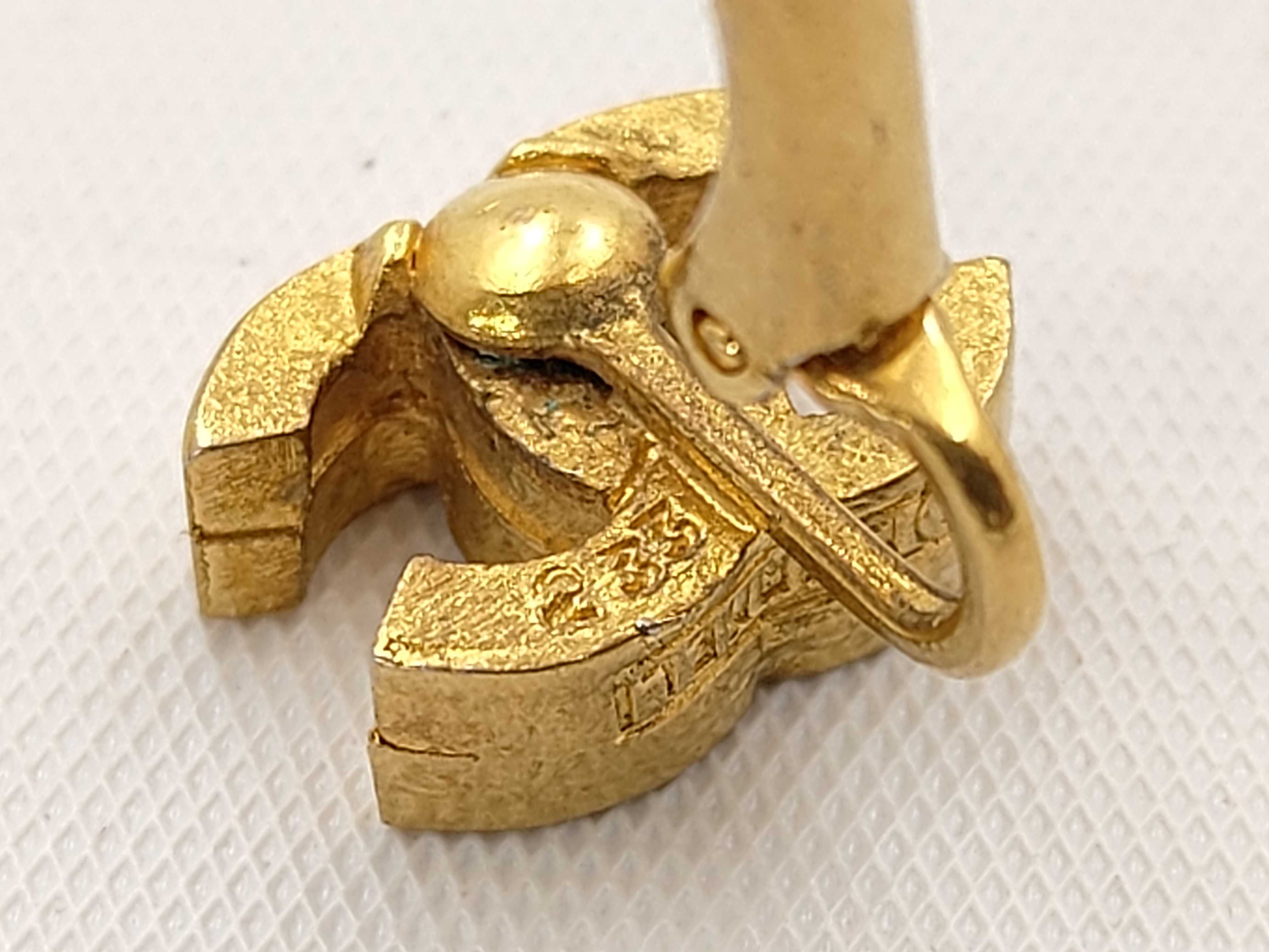 Coco Mark Gold Earrings — view 5
