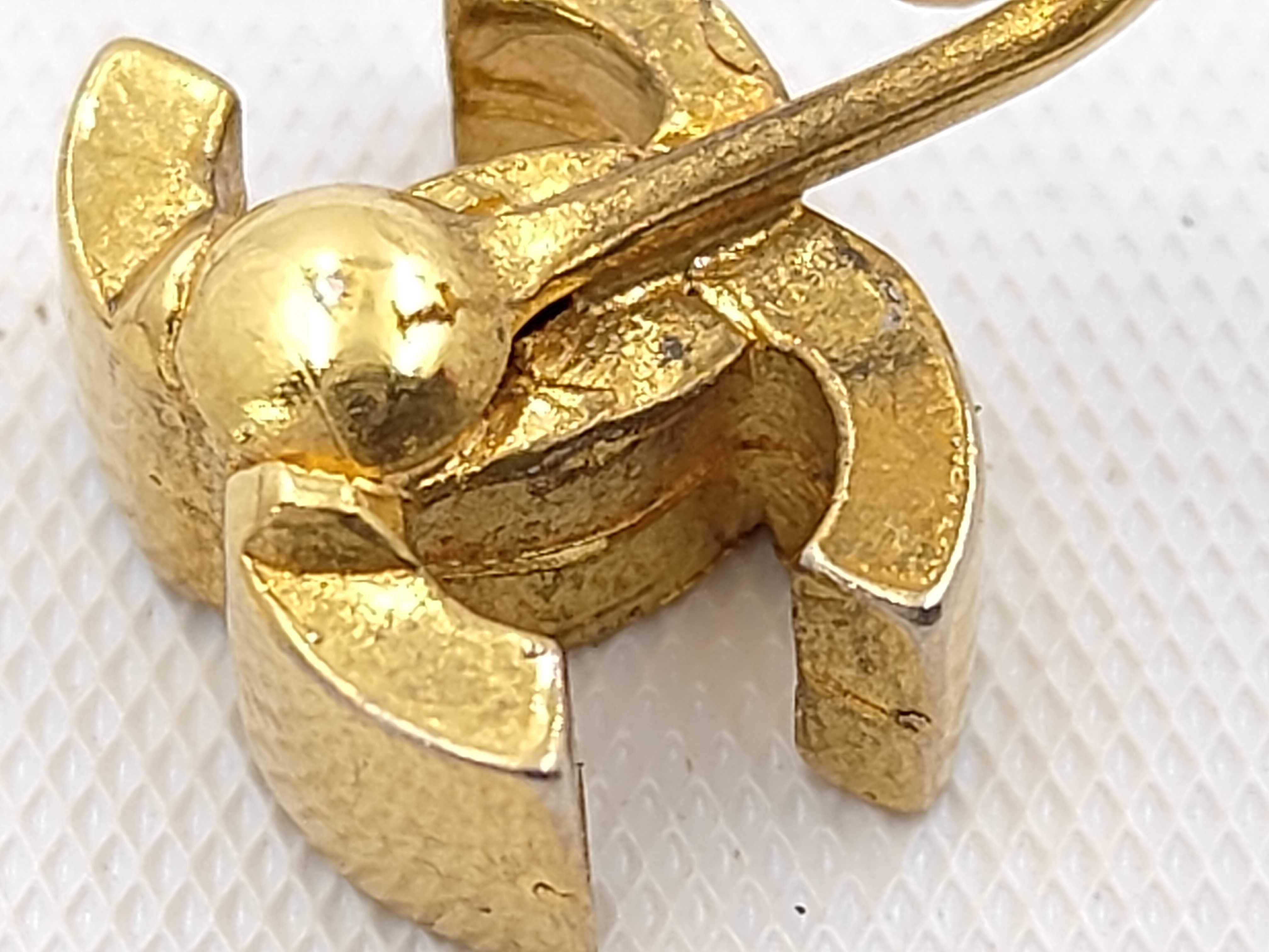 Coco Mark Gold Earrings — view 8