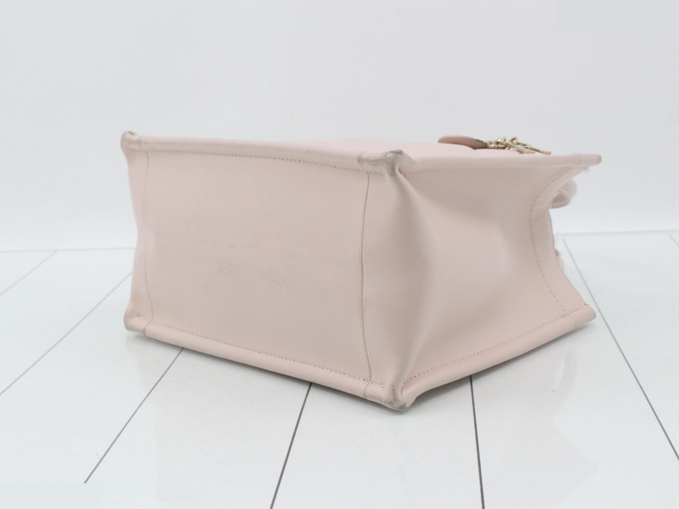 Book Tote Small Cannage Bag/Handbag Pink — view 6