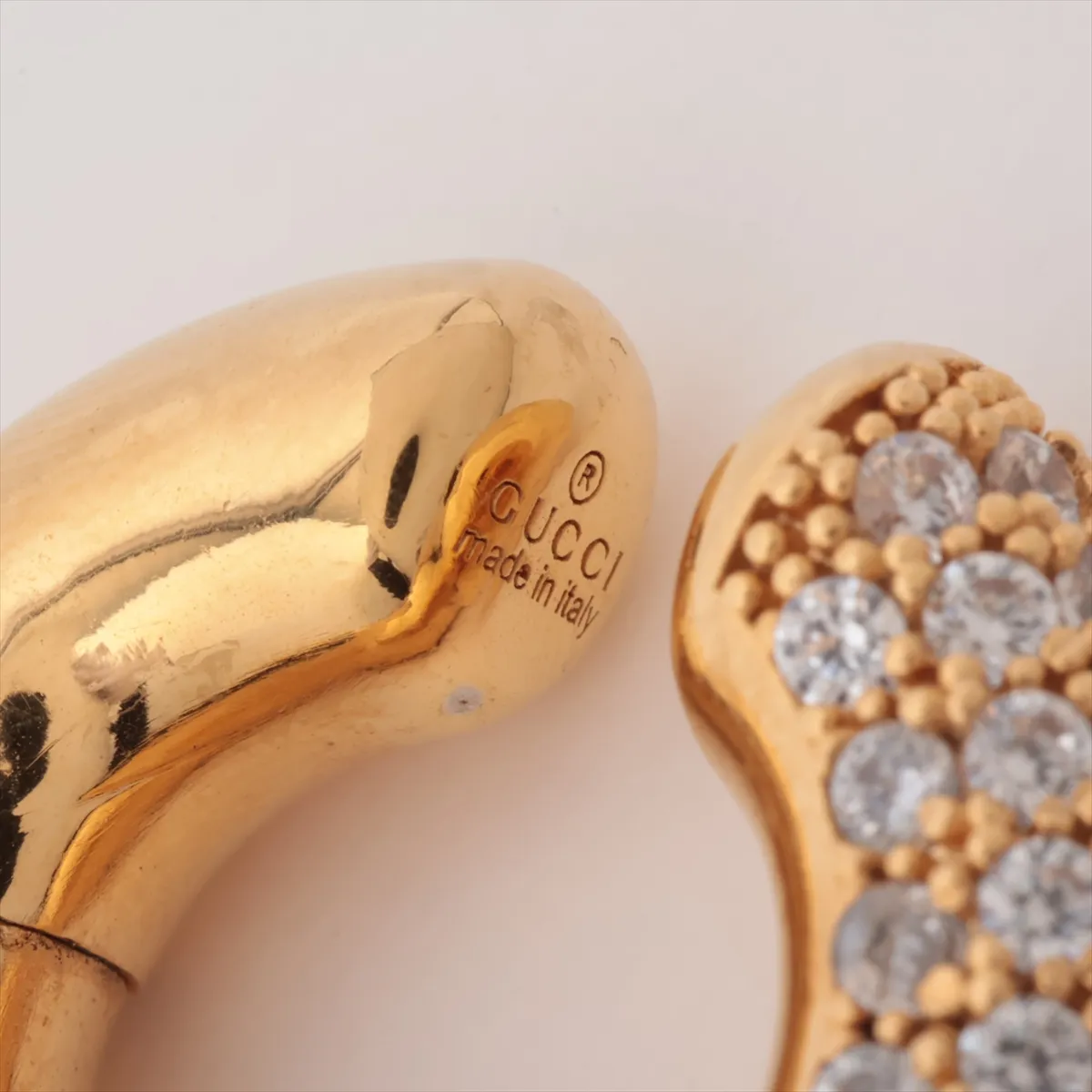 x Balenciaga The Hacker Project Ear Cuff GP x Resin Gold — view 4