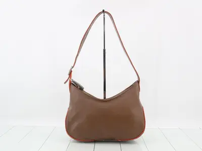 Nappa leather one-shoulder bag