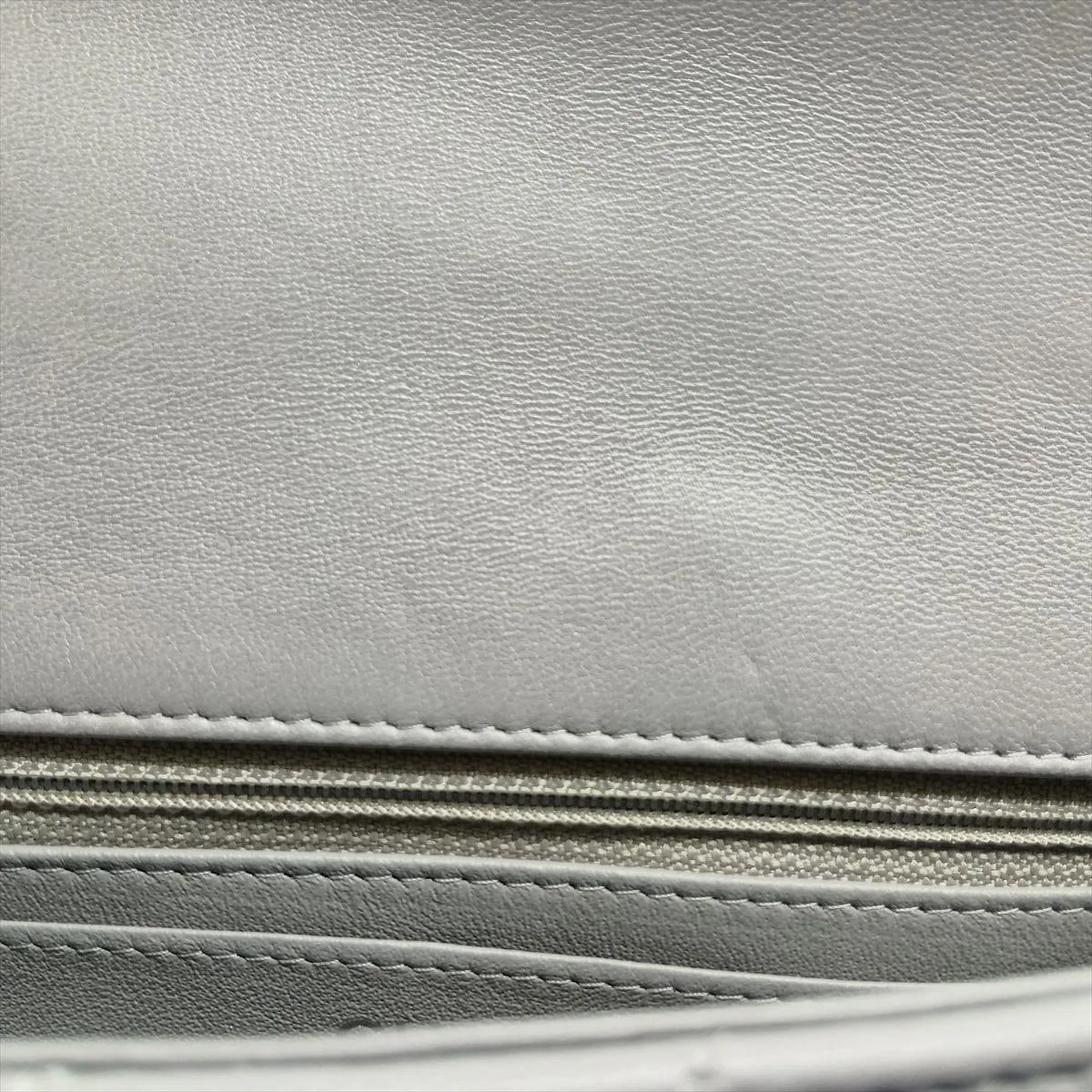Mini Matelassé 20 Lambskin Single Flap Single Chain Bag, Gray, Silver Hardware, JTTP06K0, Random Plate, A69900 — view 11