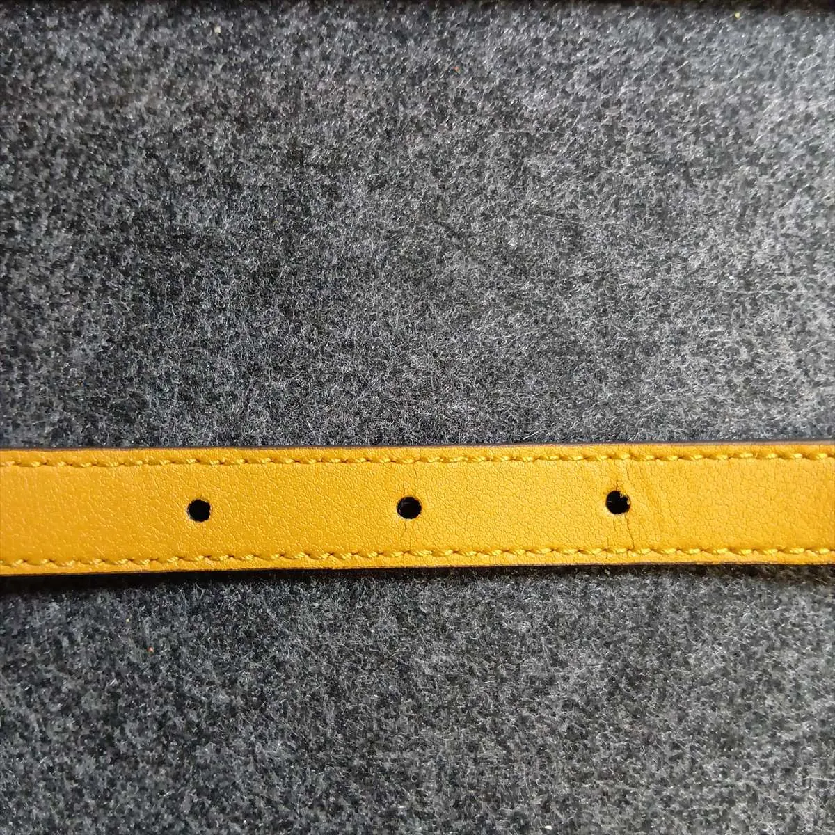 602071 GG Belt, size 75, Suede x Leather, Brown. Shows signs of wear, — view 7