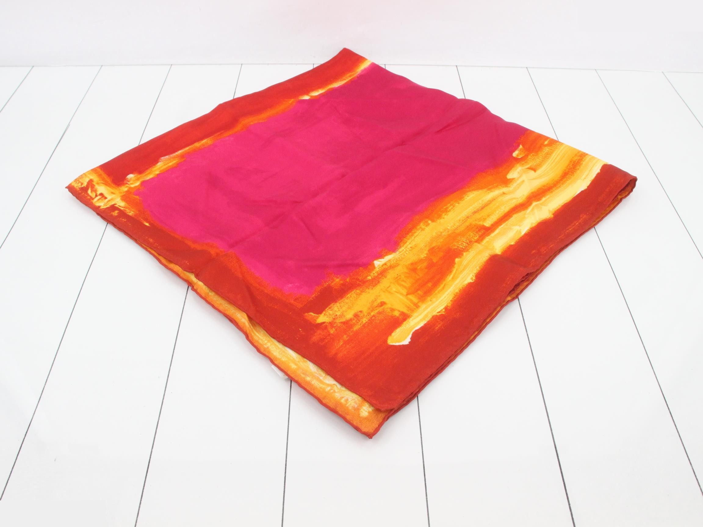 Silk scarf, red — view 2