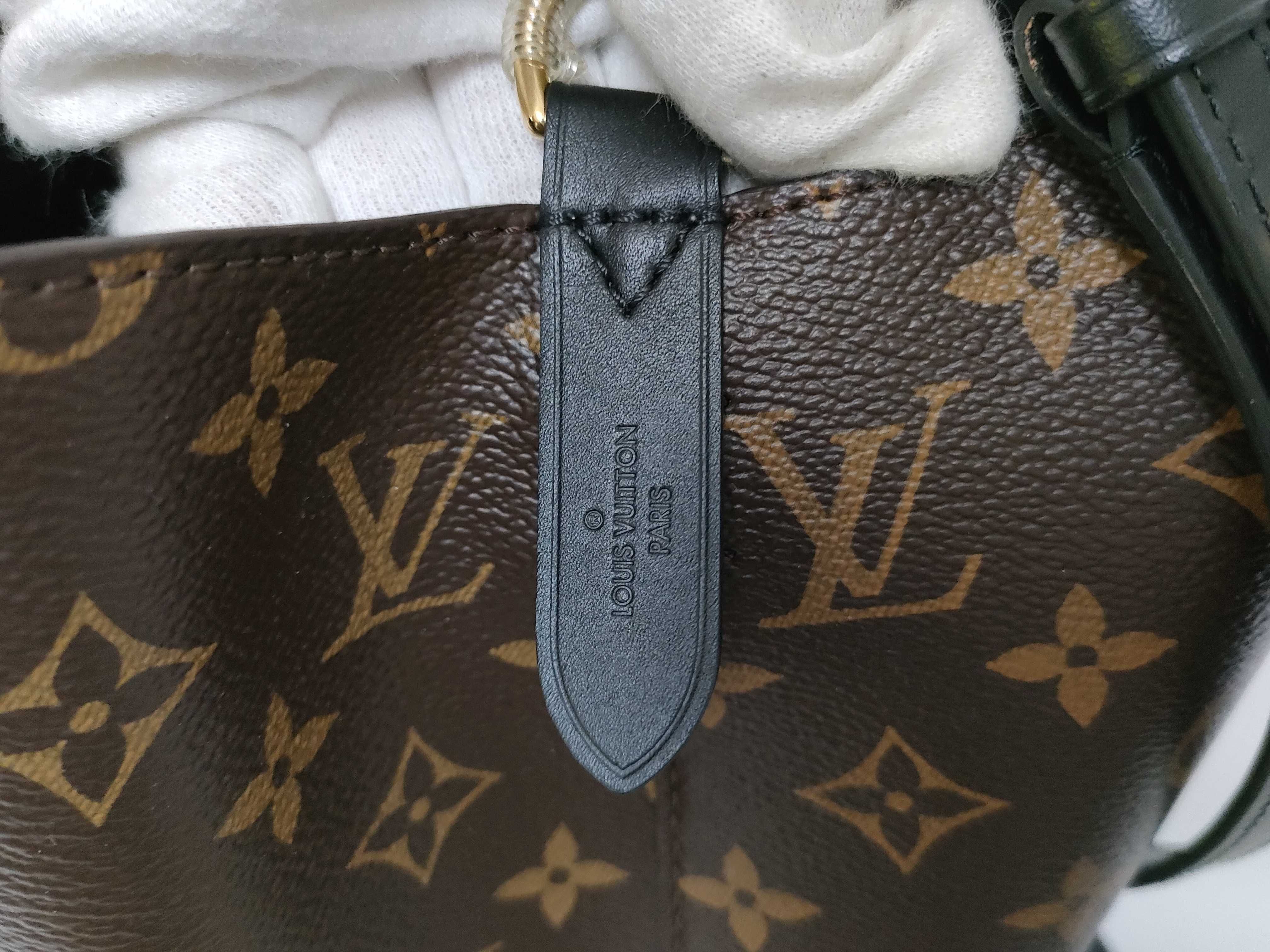 Monogram Louis Vuitton Monogram all-over pattern drawstring black bucket bag Handbag Shoulder bag — view 12