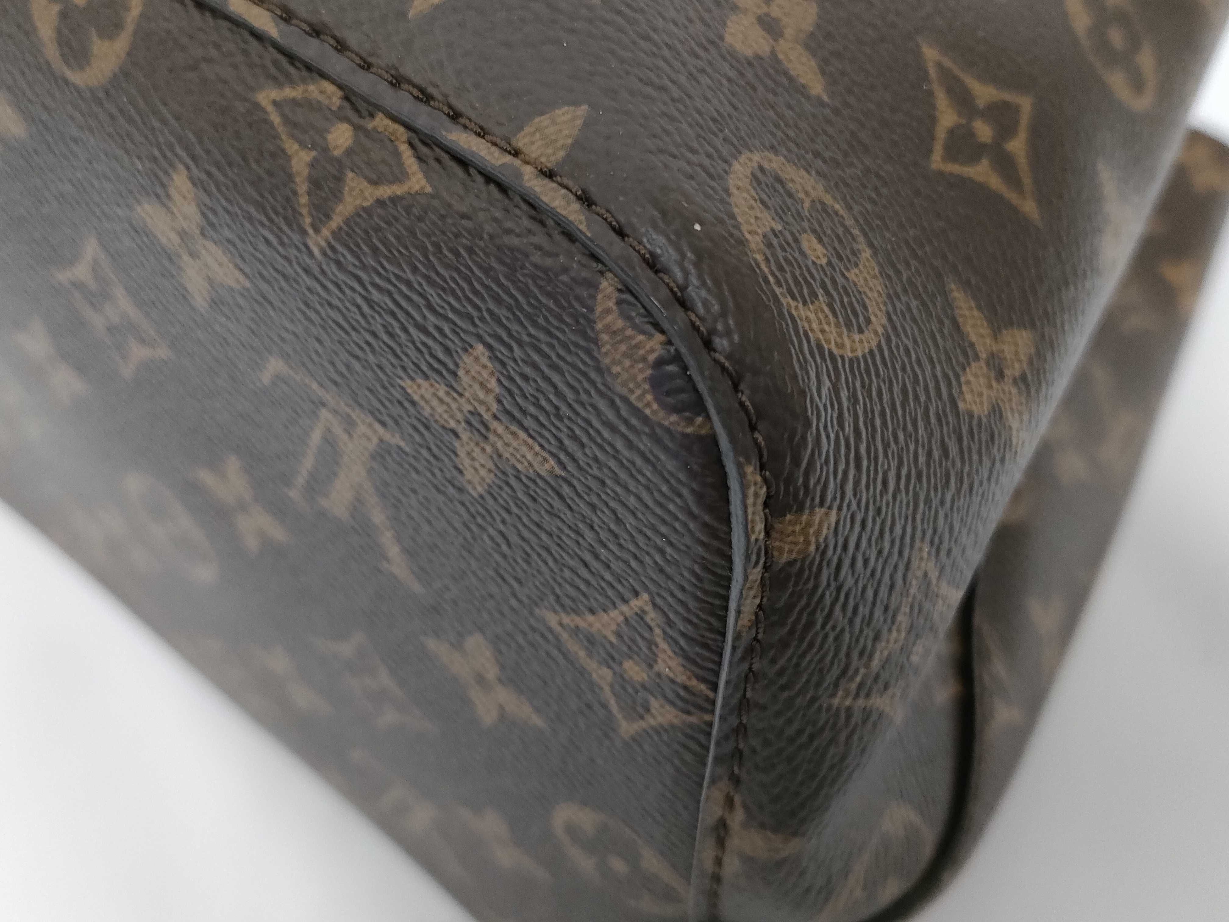 Monogram Louis Vuitton Monogram all-over pattern drawstring black bucket bag Handbag Shoulder bag — view 4