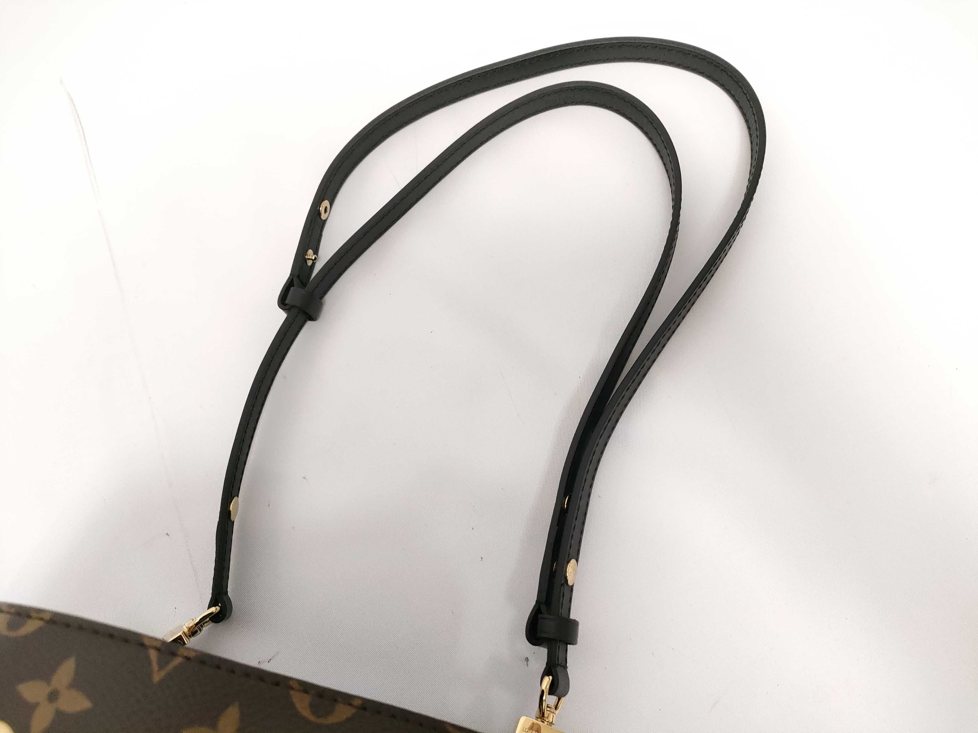 Monogram Louis Vuitton Monogram all-over pattern drawstring black bucket bag Handbag Shoulder bag — view 5