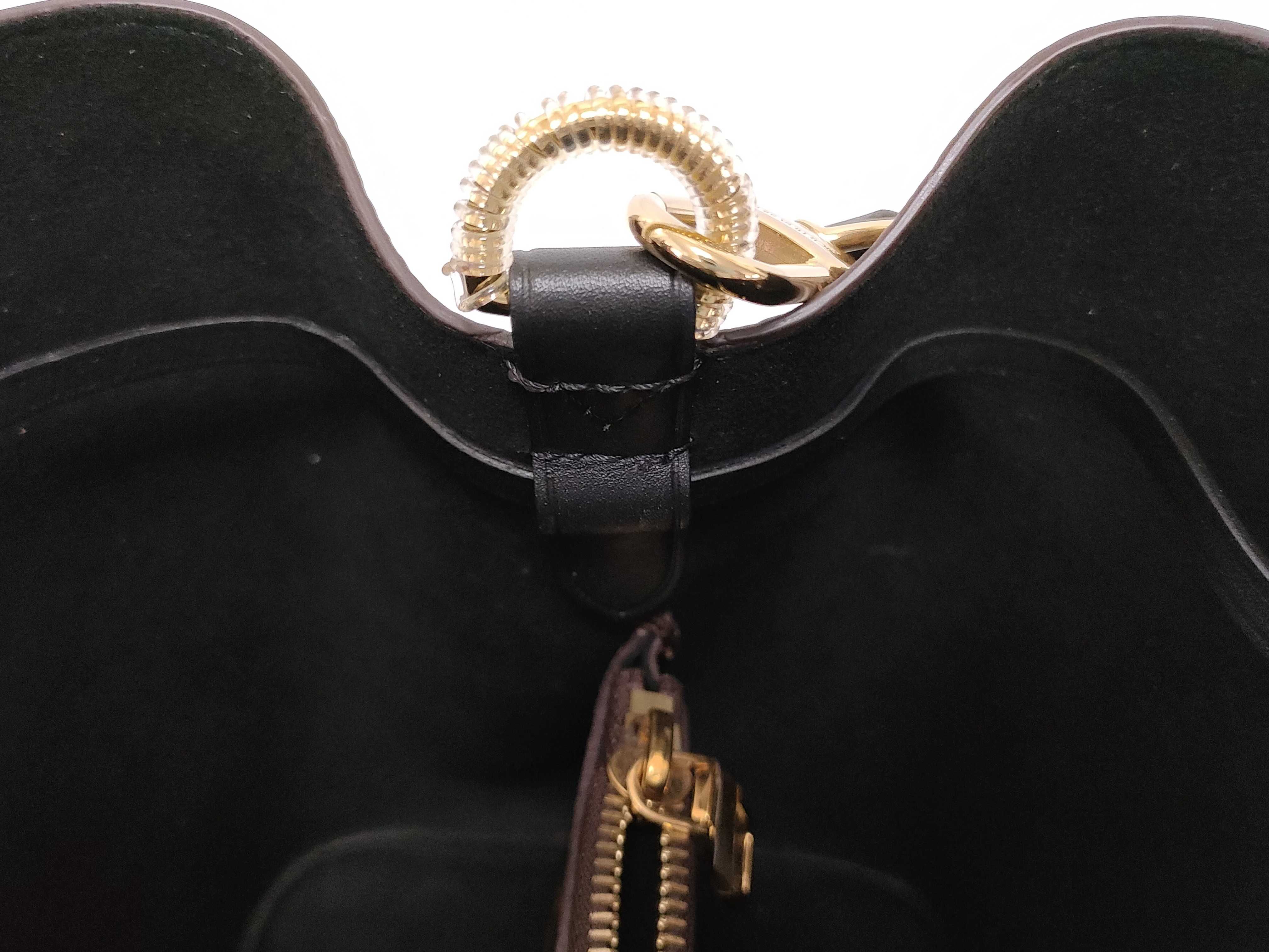 Monogram Louis Vuitton Monogram all-over pattern drawstring black bucket bag Handbag Shoulder bag — view 8